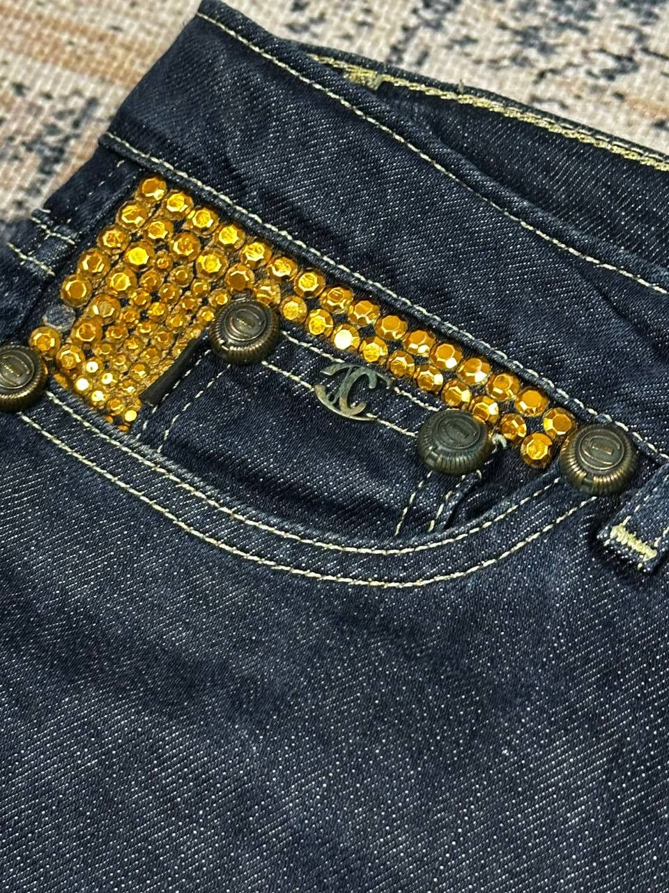 Just Cavalli Vintage Slim Just Cavalli Jeans Rhinestone Y2K Size 29" - 7 Thumbnail