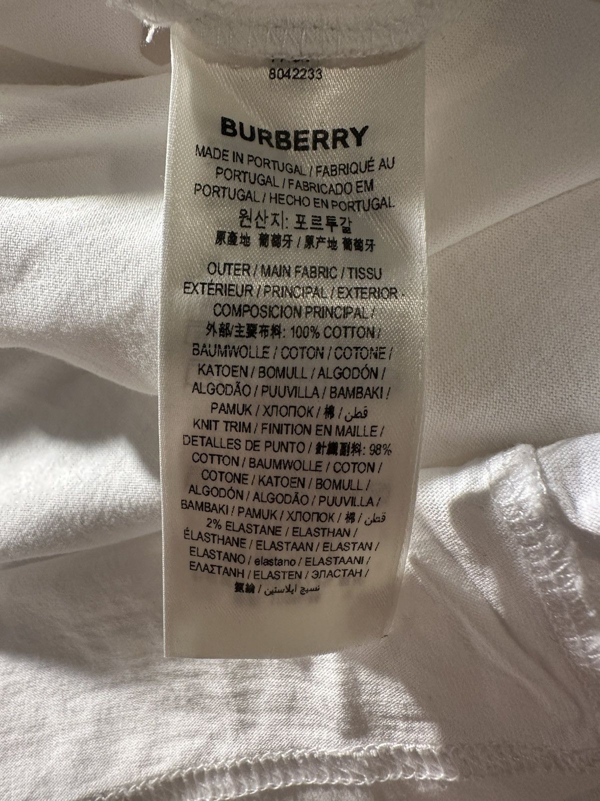 Burberry Burberry England Logo Patch T-shirt White M Size US M / EU 48-50 / 2 - 5 Thumbnail