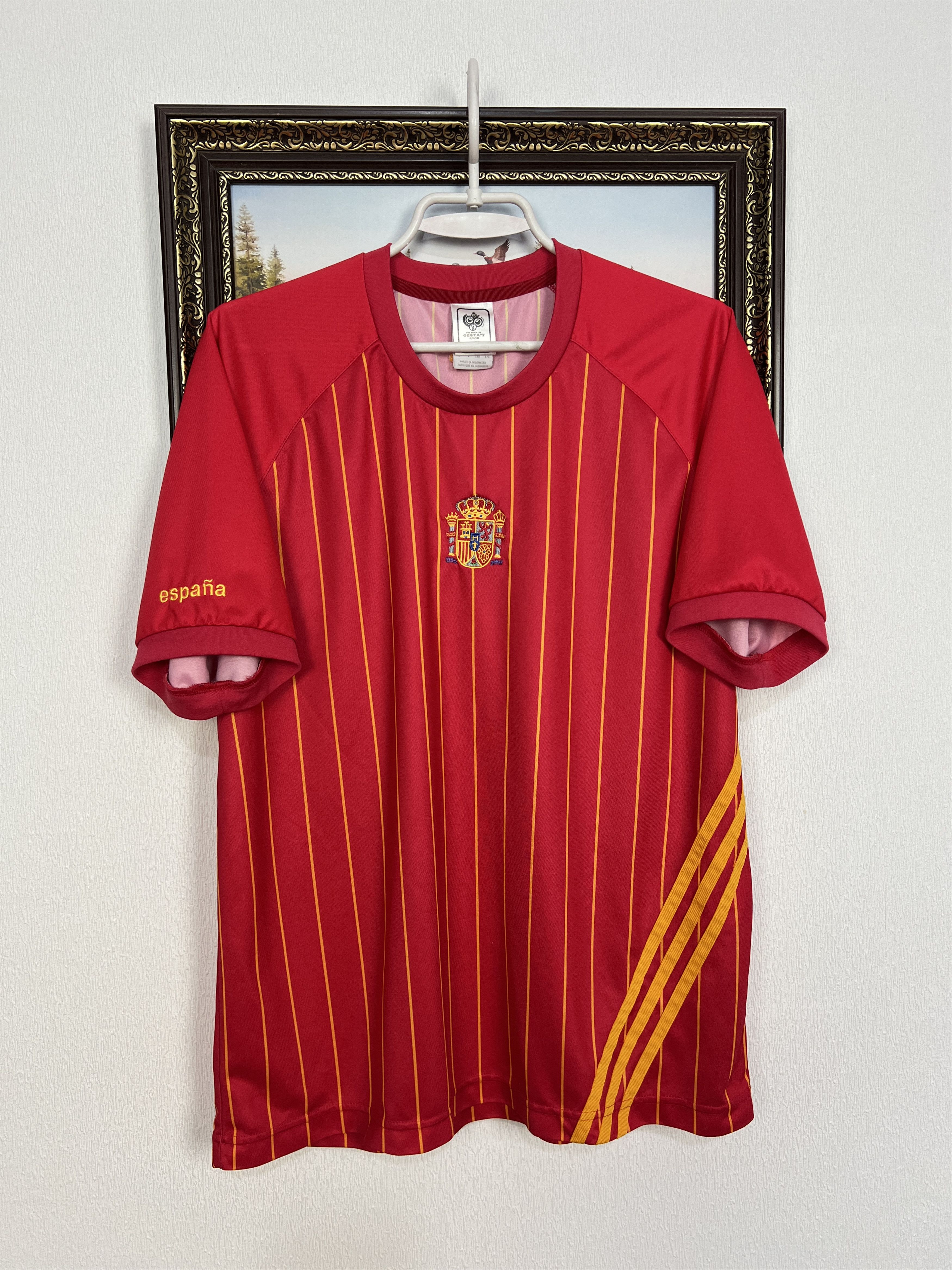 Adidas Spain World Cup Football Train Shirt Soccer Jersey Camiseta Size US L / EU 52-54 / 3 - 1 Thumbnail