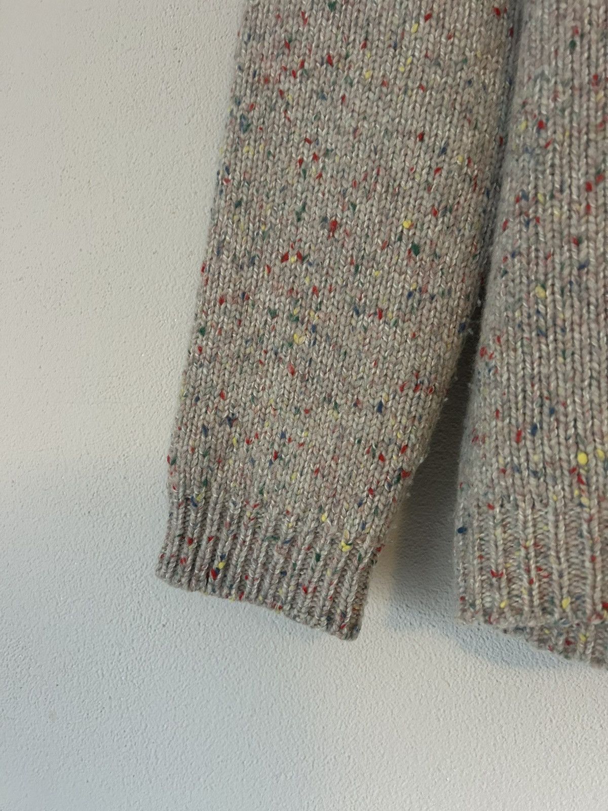 Louis Vuitton Multicolor Speckled Wool V-Neck Sweater Size US M / EU 48-50 / 2 - 4 Thumbnail
