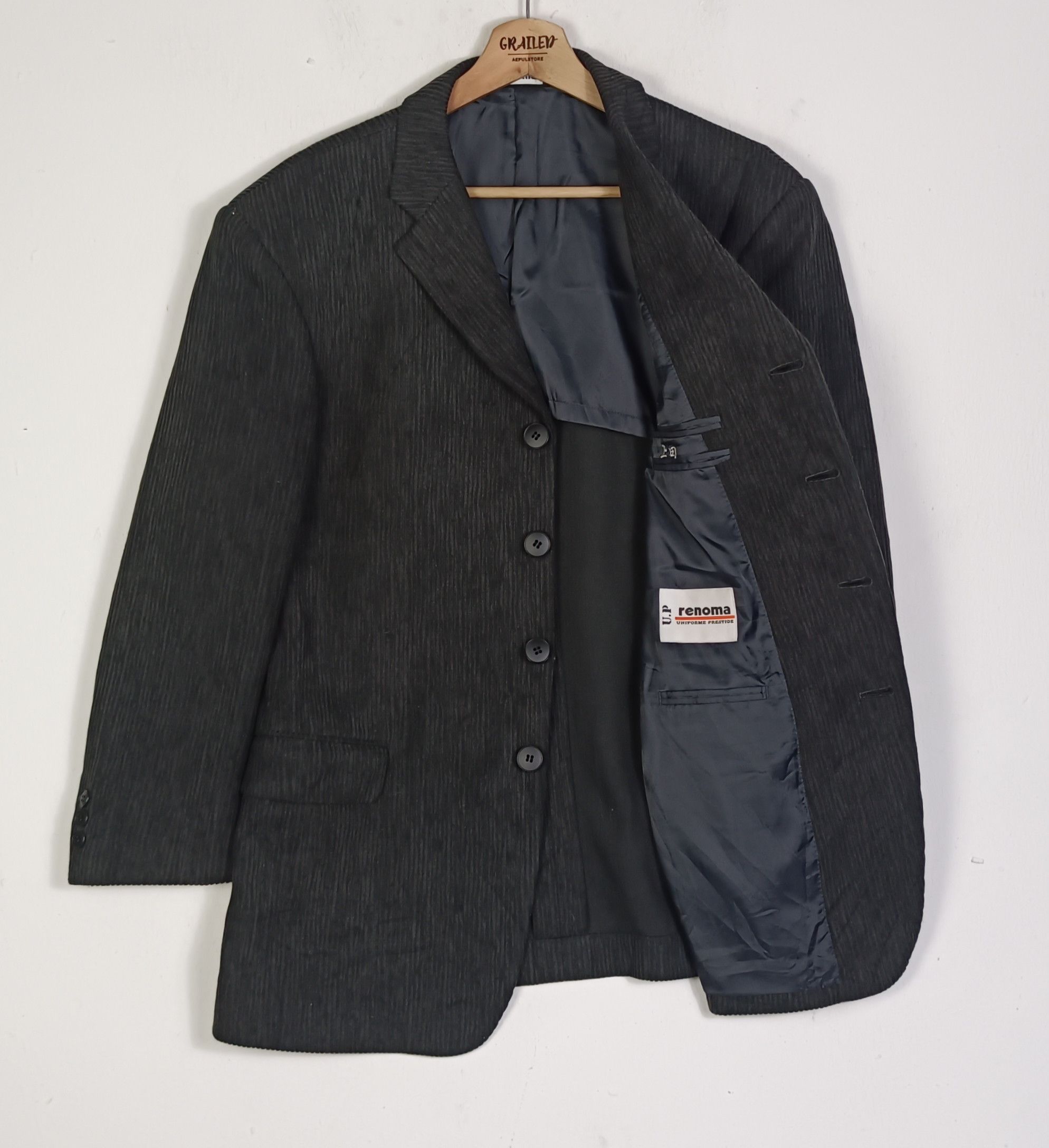 Renoma Rare🔥 UP Renoma Corduroy Button Up Blazer Size US M / EU 48-50 / 2 - 2 Thumbnail