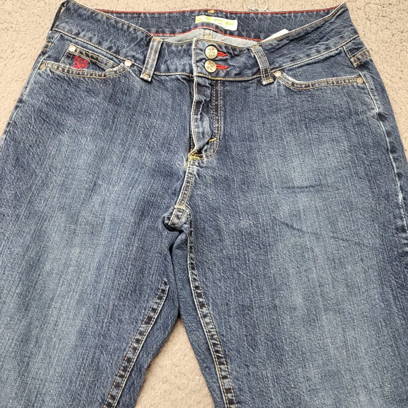 Denime Twenty X Jackson Jeans Women's Size 9/10 X 32 Blue Denim Boot Cut Western Cowboy Southwestern Modern American Rugged Jeans Size 30" / US 8 / IT 44 - 2 Thumbnail