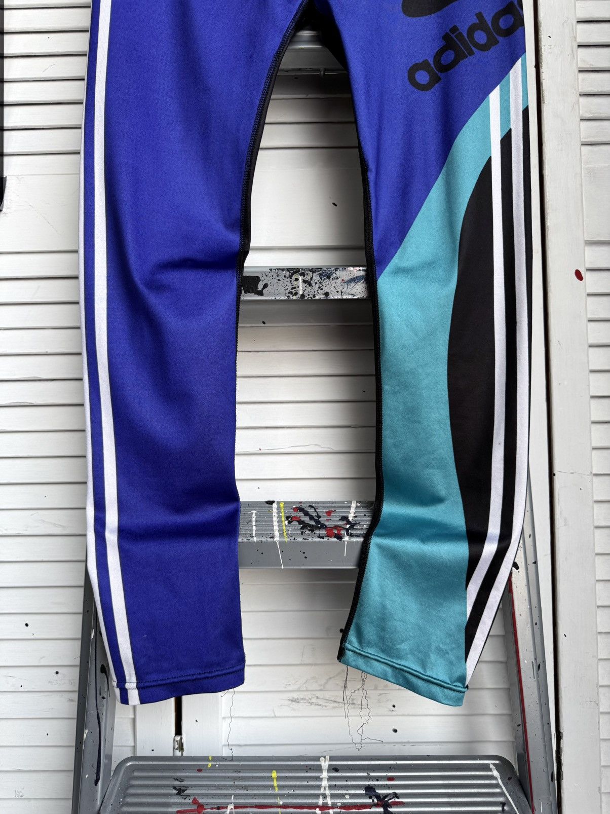 Adidas Vintage Adidas Cycling Running Leggings Big Logo France Size US 34 / EU 50 - 6 Thumbnail