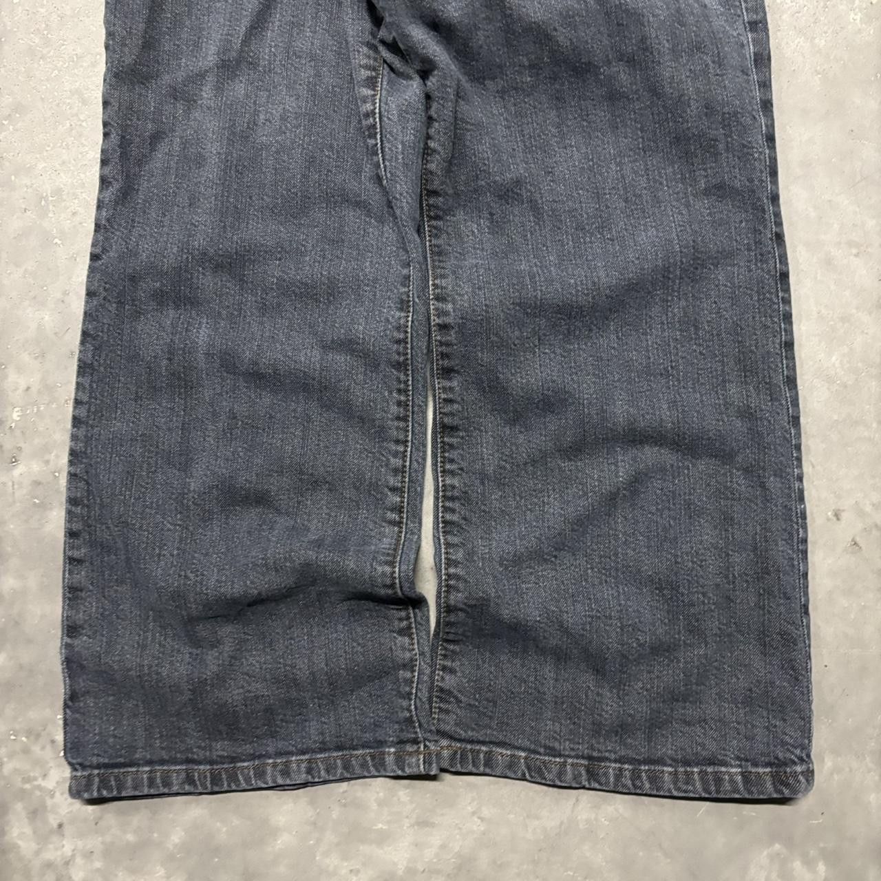Japanese Brand × Vintage Crazy Vintage Y2K/2000s Grunge Dark Wash Denim Jeans! Size US 34 / EU 50 - 6 Thumbnail