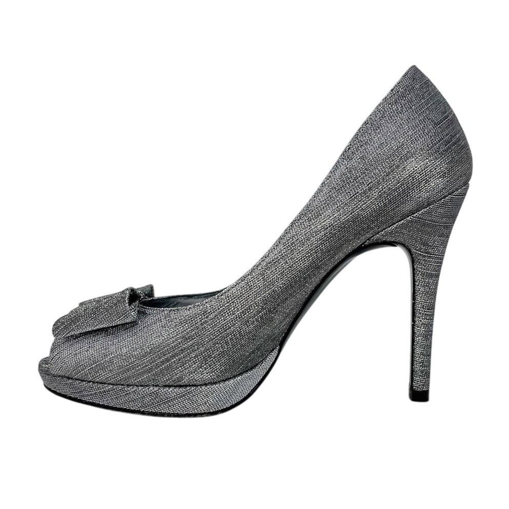Stuart Weitzman Stuart Weitzman silver metallic Bowright platform pumps 8 Size US 8 / IT 38 - 10 Thumbnail
