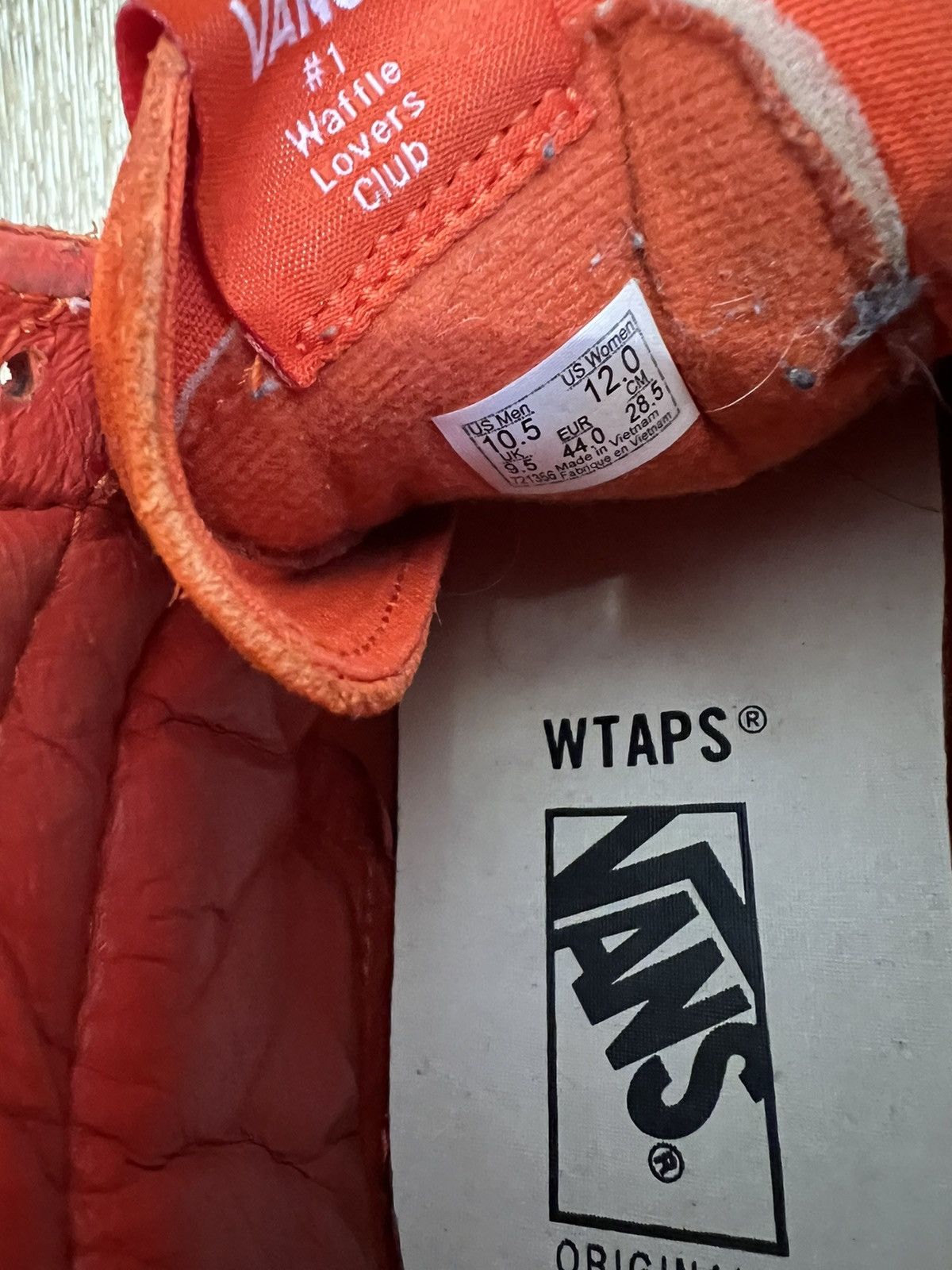 Vans × Wtaps Vans wtaps sk8 hi lx orange bones sneakers Size US 10.5 / EU 43-44 - 8 Thumbnail