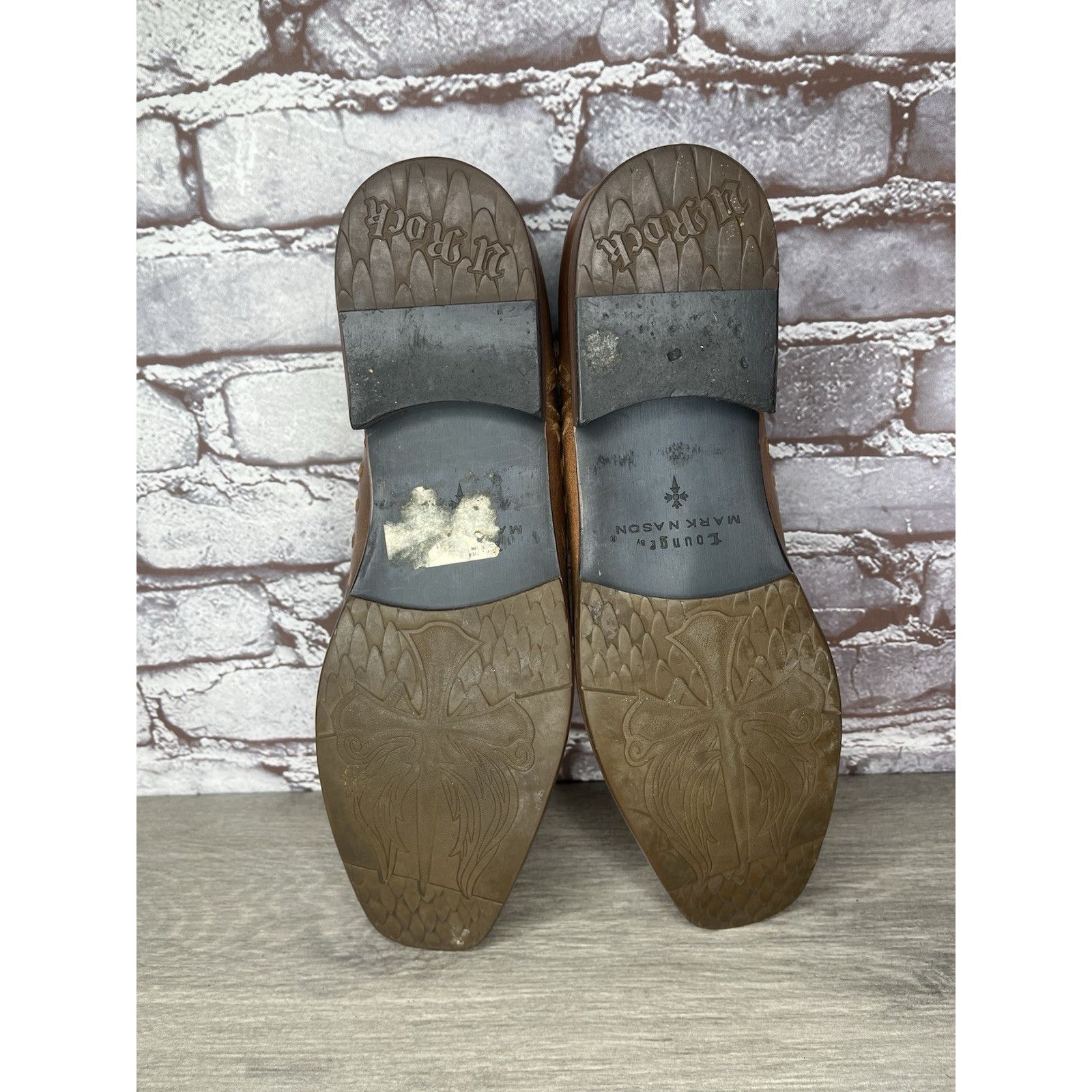 Mark Nason Lounge Mark Nason Brown Leather Square Toe Loafers Dress Sho Size US 11 / EU 44 - 23 Thumbnail
