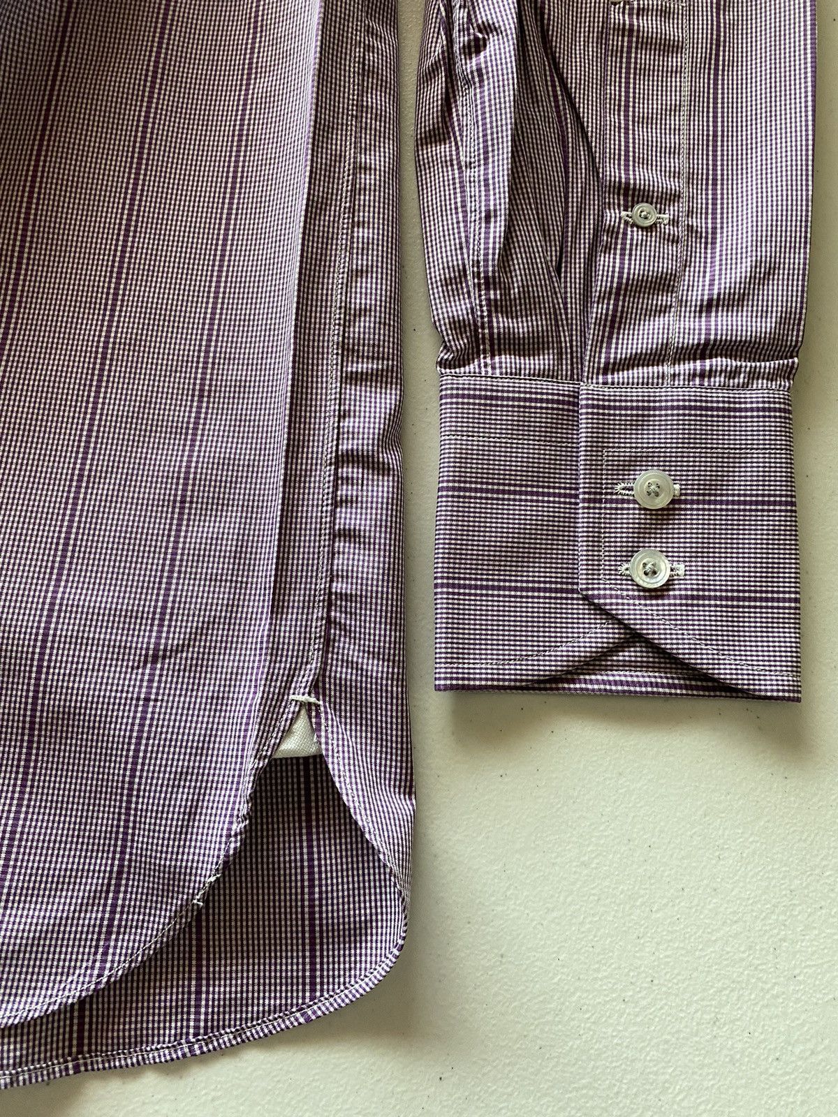 Tom Ford Tom Ford 🇮🇹 purple spread collar shirt 15.75 40e NEW Size US M / EU 48-50 / 2 - 5 Thumbnail