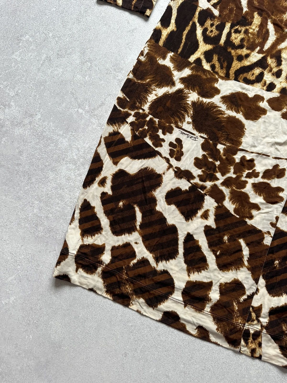 Just Cavalli Y2K Just Cavalli Leopard Print Viscose Long Dress Blouse Size M / US 6-8 / IT 42-44 - 7 Thumbnail