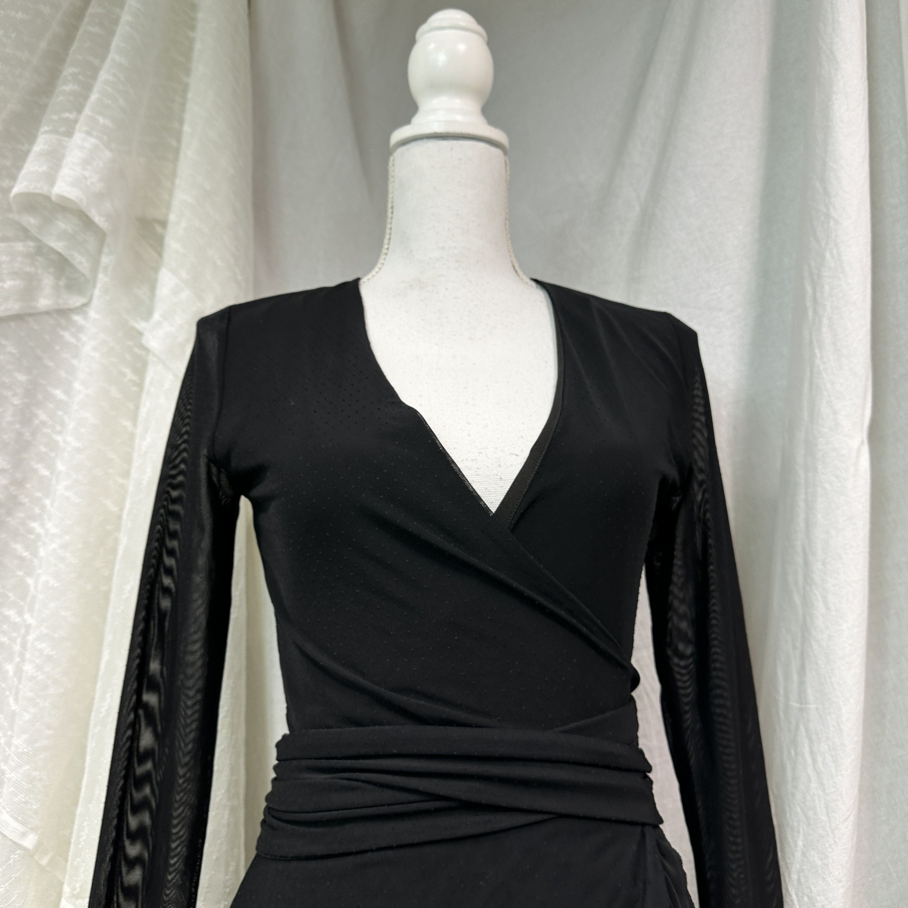 Ganni Vintage Avant Garde Wrapped Mesh Ganni Midi Dress Y2K Size M / US 6-8 / IT 42-44 - 2 Thumbnail