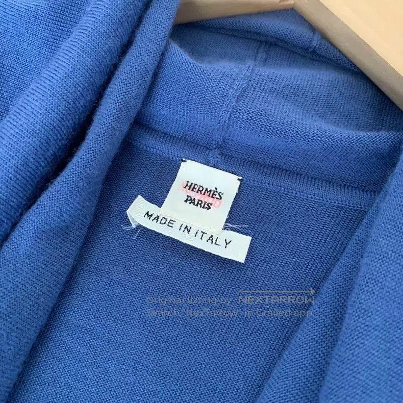 Hermes Hermes Blue cashmere knitted suit Size XS / US 0-2 / IT 36-38 - 5 Thumbnail