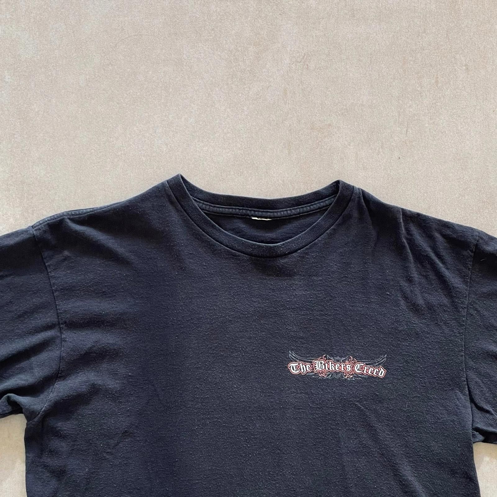 Designer 2013 The Bikers Creed Motorcycle T-Shirt - M Size ONE SIZE - 3 Thumbnail
