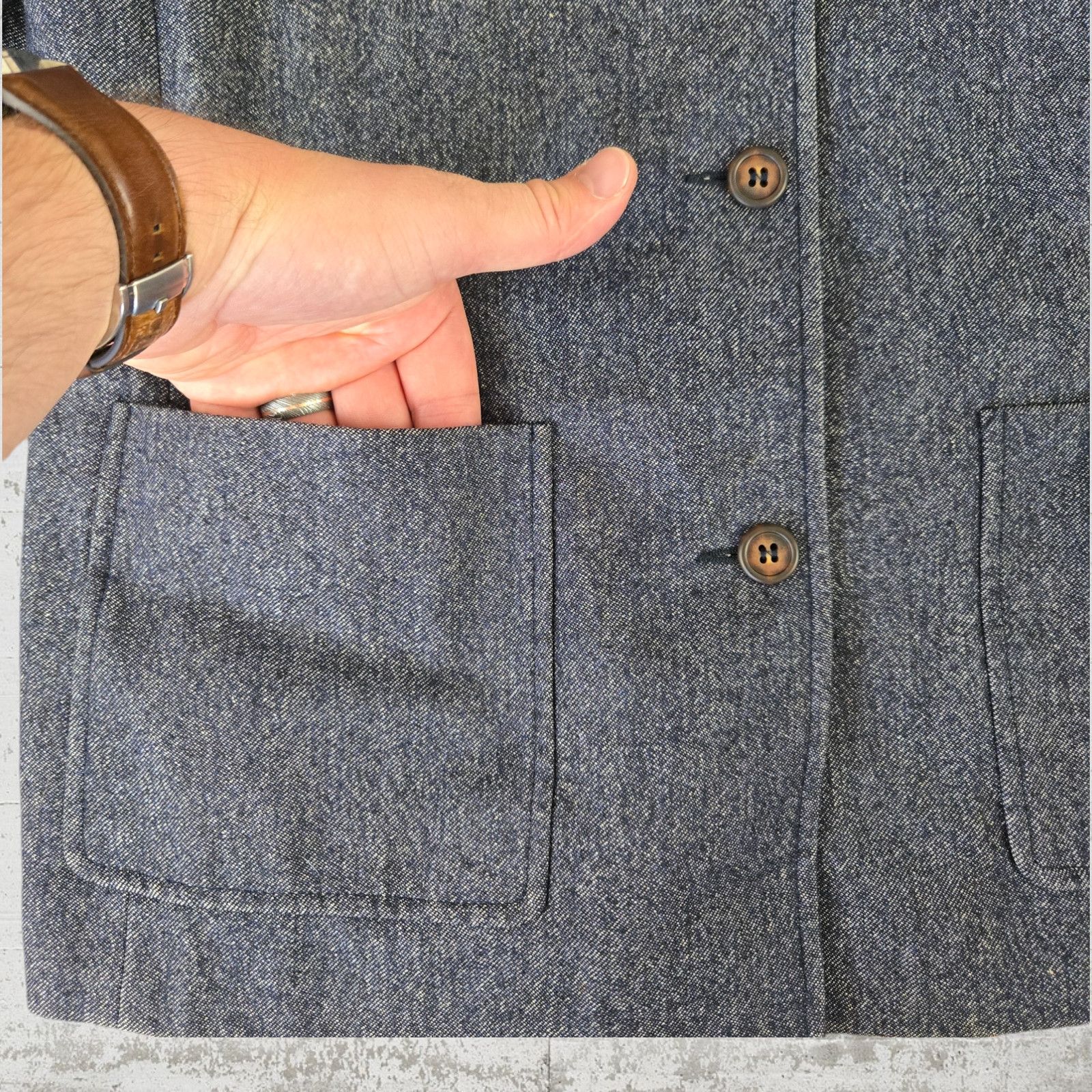 Michael Kors Vintage Michael Kors Navy Wool Jacket Size 8 Size M / US 6-8 / IT 42-44 - 6 Thumbnail