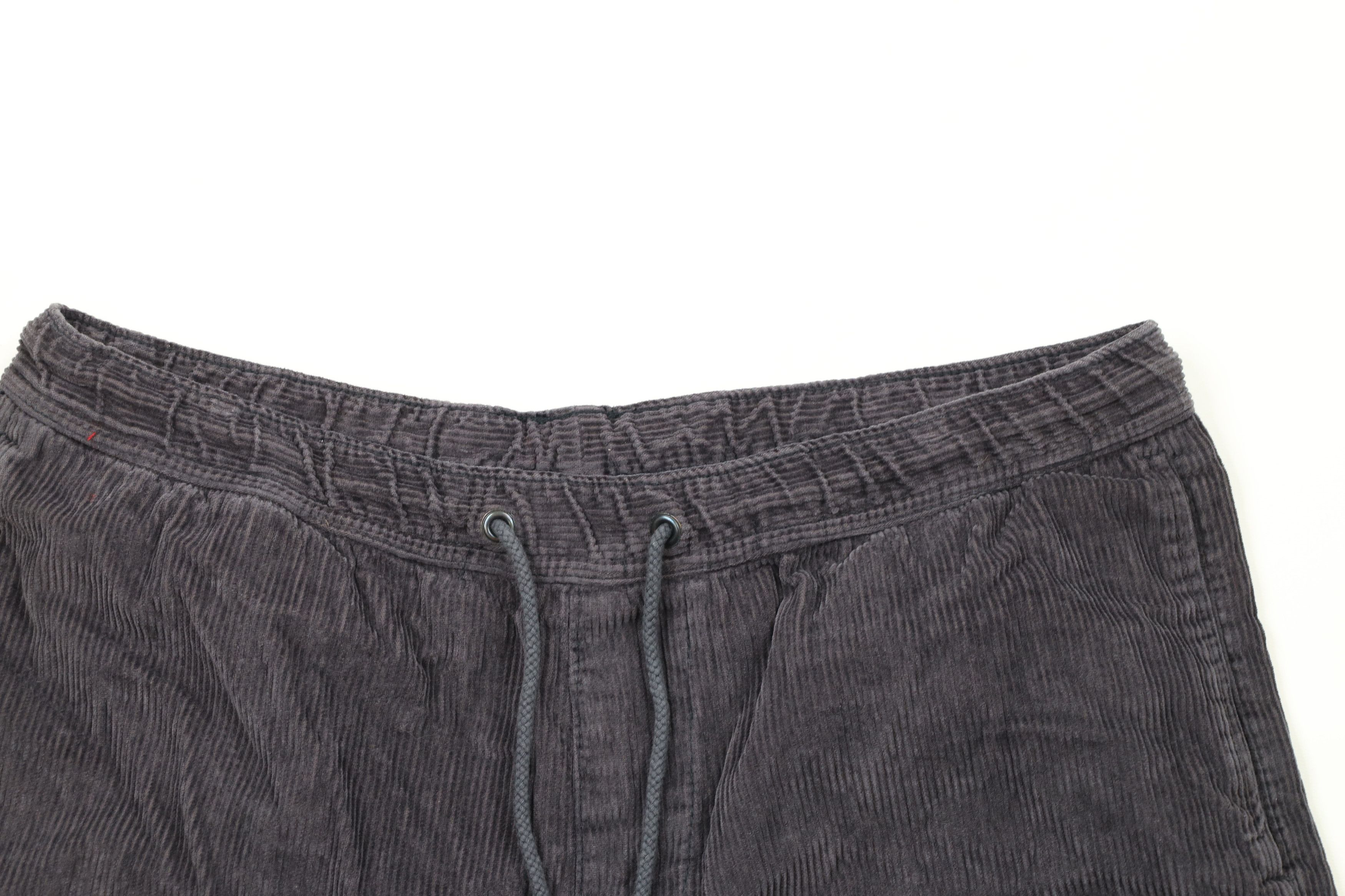 Vintage Vintage 90s Streetwear Knee Corduroy Shorts Gray Cotton Size US 36 / EU 52 - 2 Thumbnail