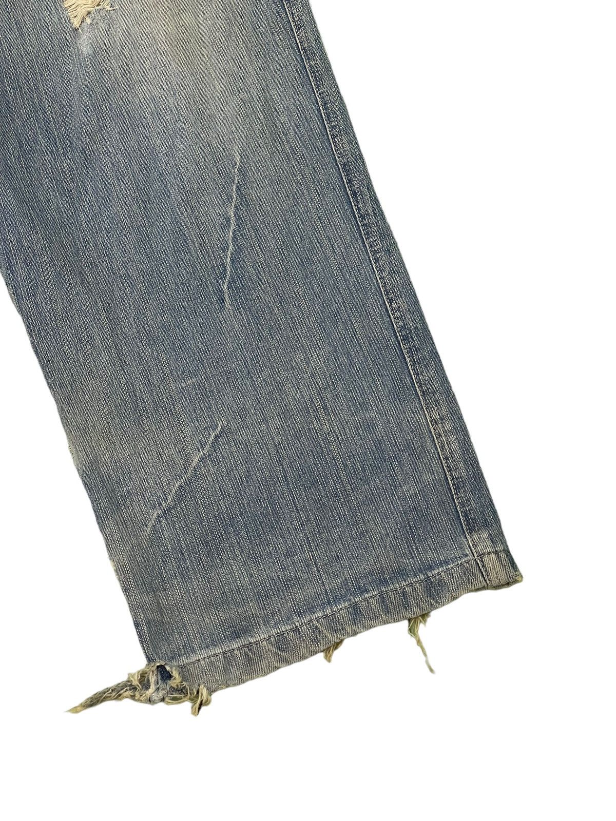 Japanese Brand Baggy Jeans Vtg Thriller Denim Distress Wide Denim 6🟦3 Size US 33 - 4 Thumbnail
