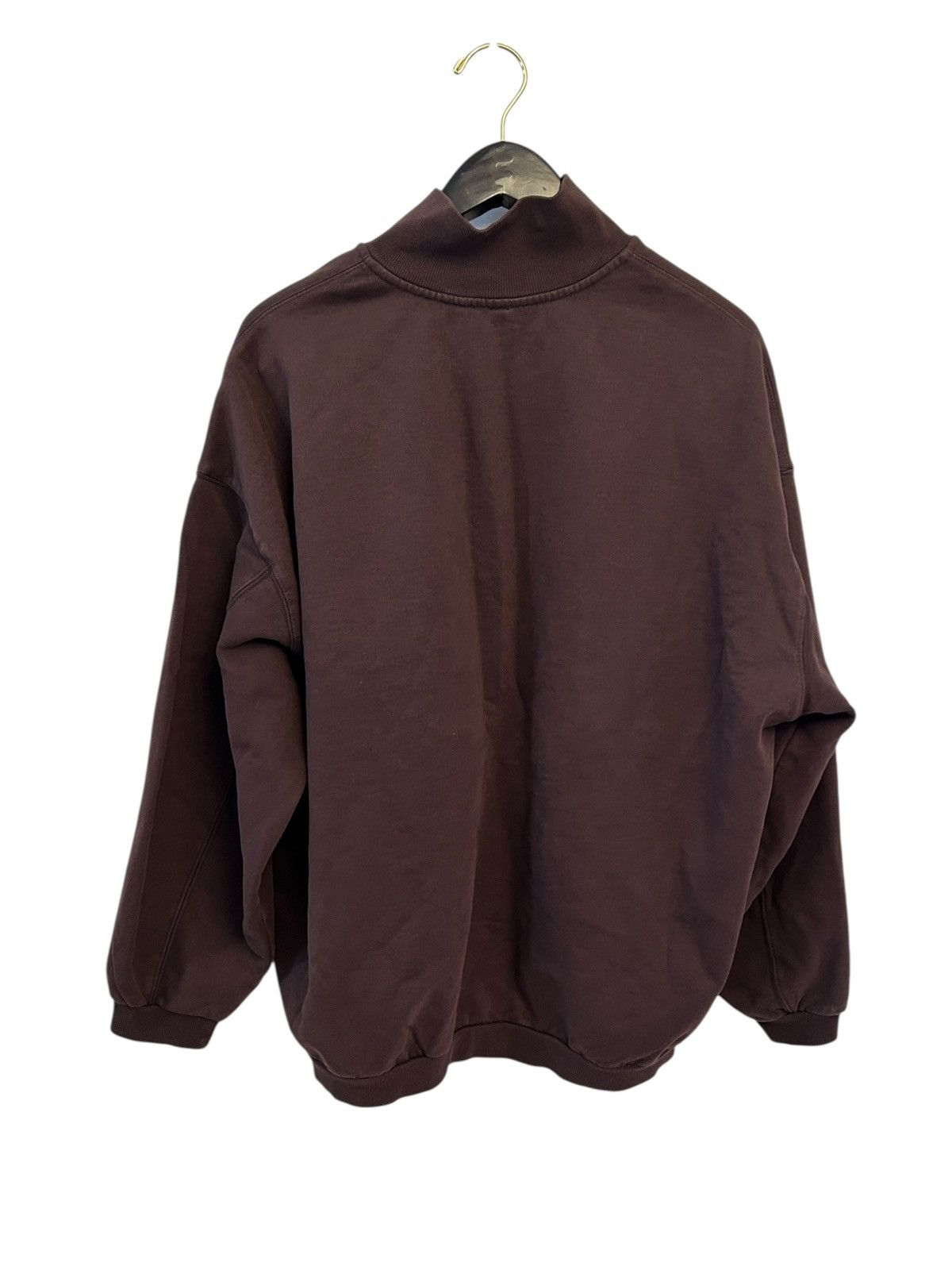 SKIMS SKIMS Oversize Fleece Half Zip Pullover in Espresso small Size S / US 4 / IT 40 - 5 Thumbnail