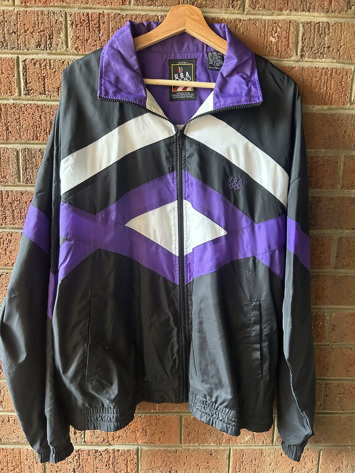 Other Vintage 90s Olympic JCPenney Team USA Purple Windbreaker Size US L / EU 52-54 / 3 - 1 Thumbnail