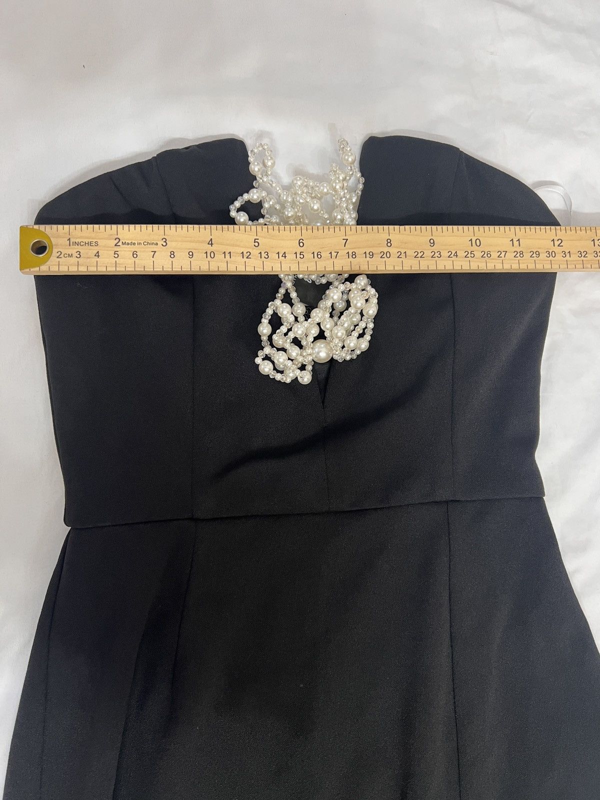 Lulus Striking Aura Black Pearl Strapless Mermaid Maxi Dress Size XS / US 0-2 / IT 36-38 - 8 Thumbnail