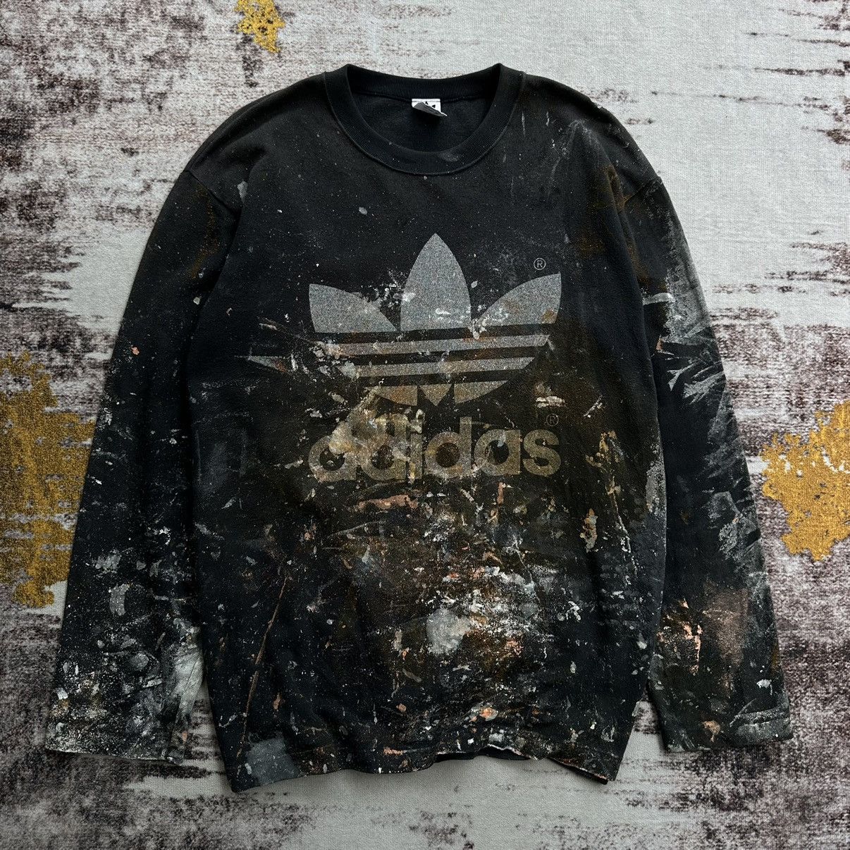 Vintage VINTAGE ADIDAS DESCENTE PAINT CUSTOMADE TREFOIL Size US L / EU 52-54 / 3 - 2 Thumbnail
