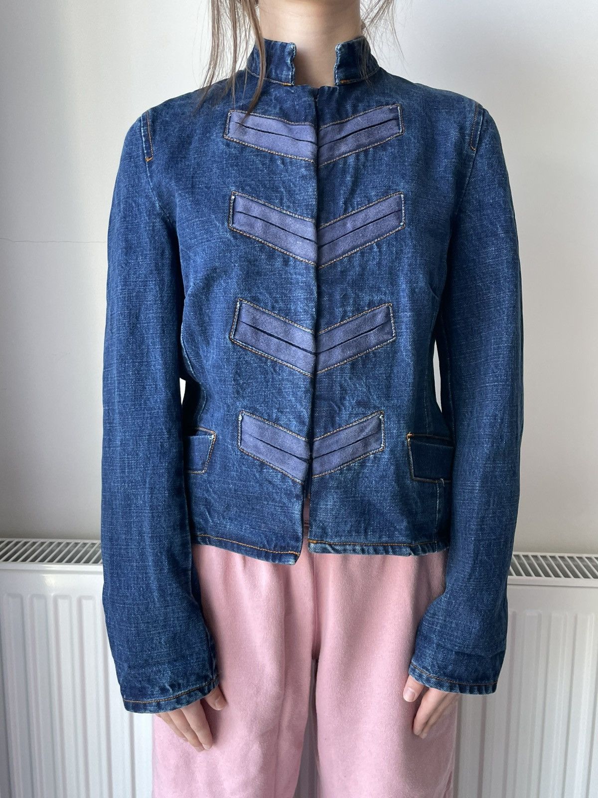 Japanese Brand Vintage Hussar Napoleon 90’s Denim Jacket Blue Japan RARE Size M / US 6-8 / IT 42-44 - 2 Thumbnail