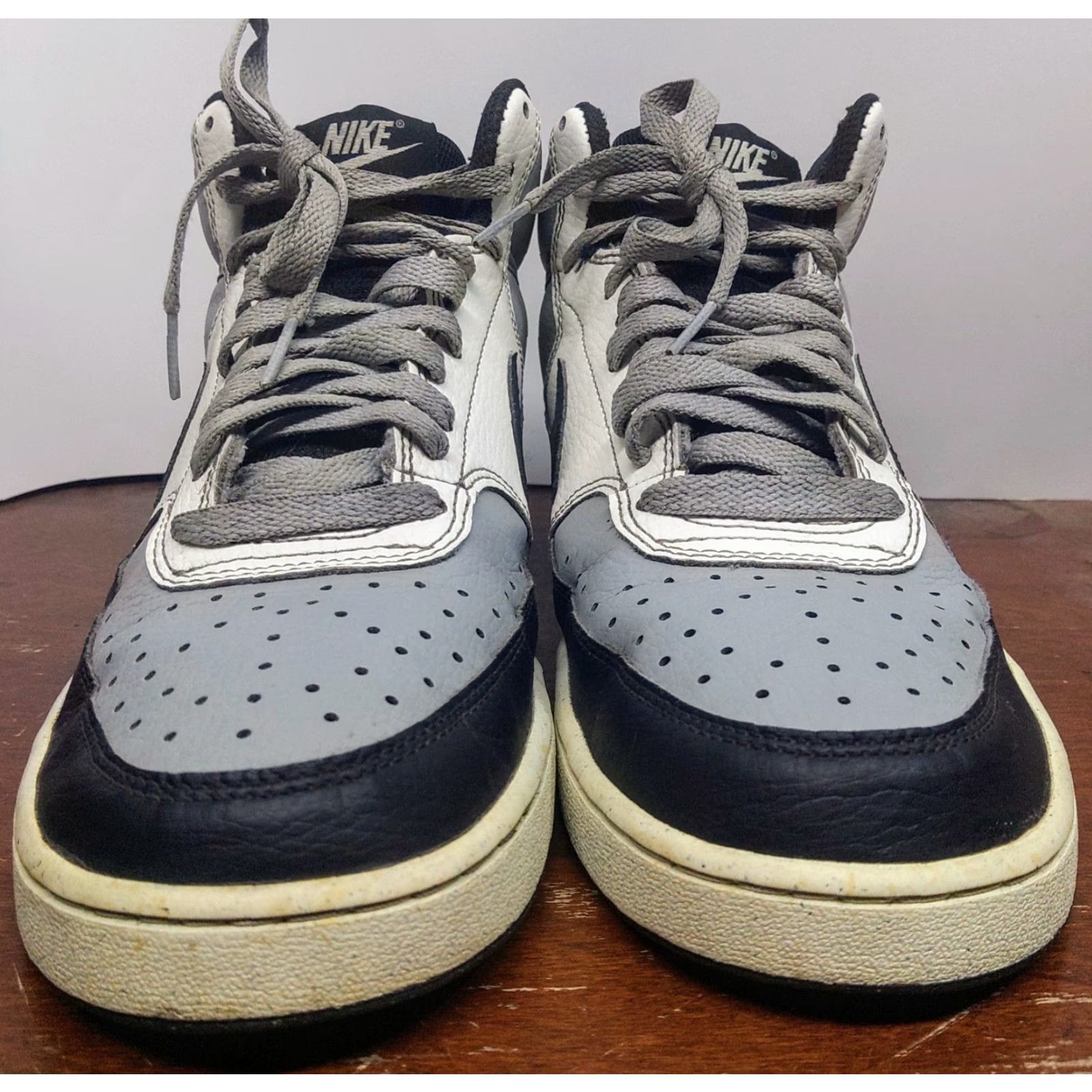 Nike Nike Court Vision Next Nature Mid Top Light Smoke Grey Sail - Size 9 (US) Mens Sneaker, Gray Nike Court Vision, 2022 Release Size US 9 / EU 42 - 3 Thumbnail
