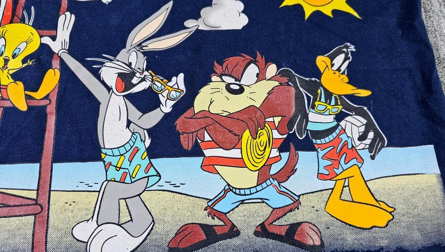 Jerzees 1996 Looney Tunes Florida T-Shirt Single Stitch USA L Size US L / EU 52-54 / 3 - 5 Thumbnail