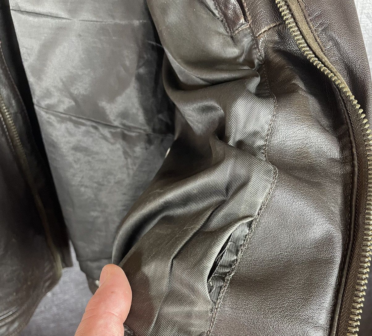 Diesel DIESEL BIKER LEATHER JACKET Size US XL / EU 56 / 4 - 8 Thumbnail