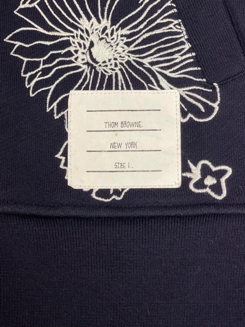 Thom Browne Thom browne Navy blue heavy industry embroidered floral car Size US S / EU 44-46 / 1 - 6 Thumbnail