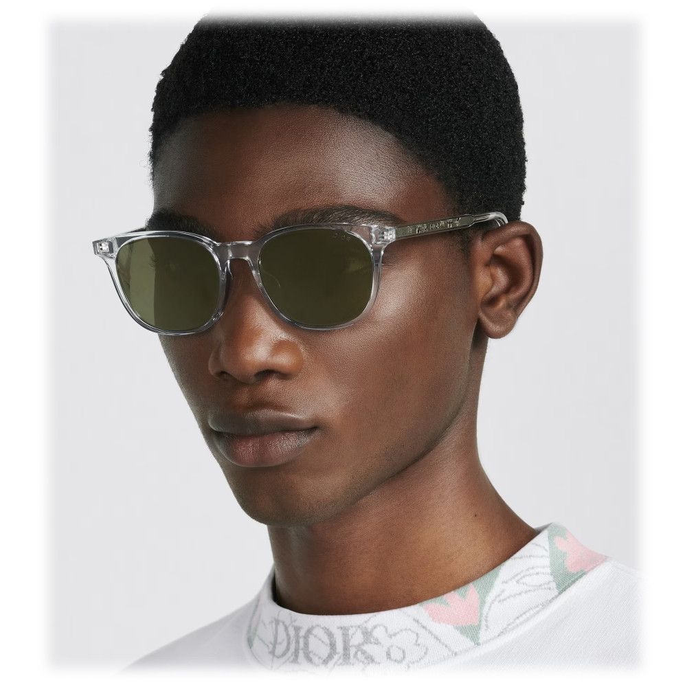 Dior Dior INDIOR S1F 85B7 Sunglasses Transparent Square Frame Size ONE SIZE - 3 Thumbnail
