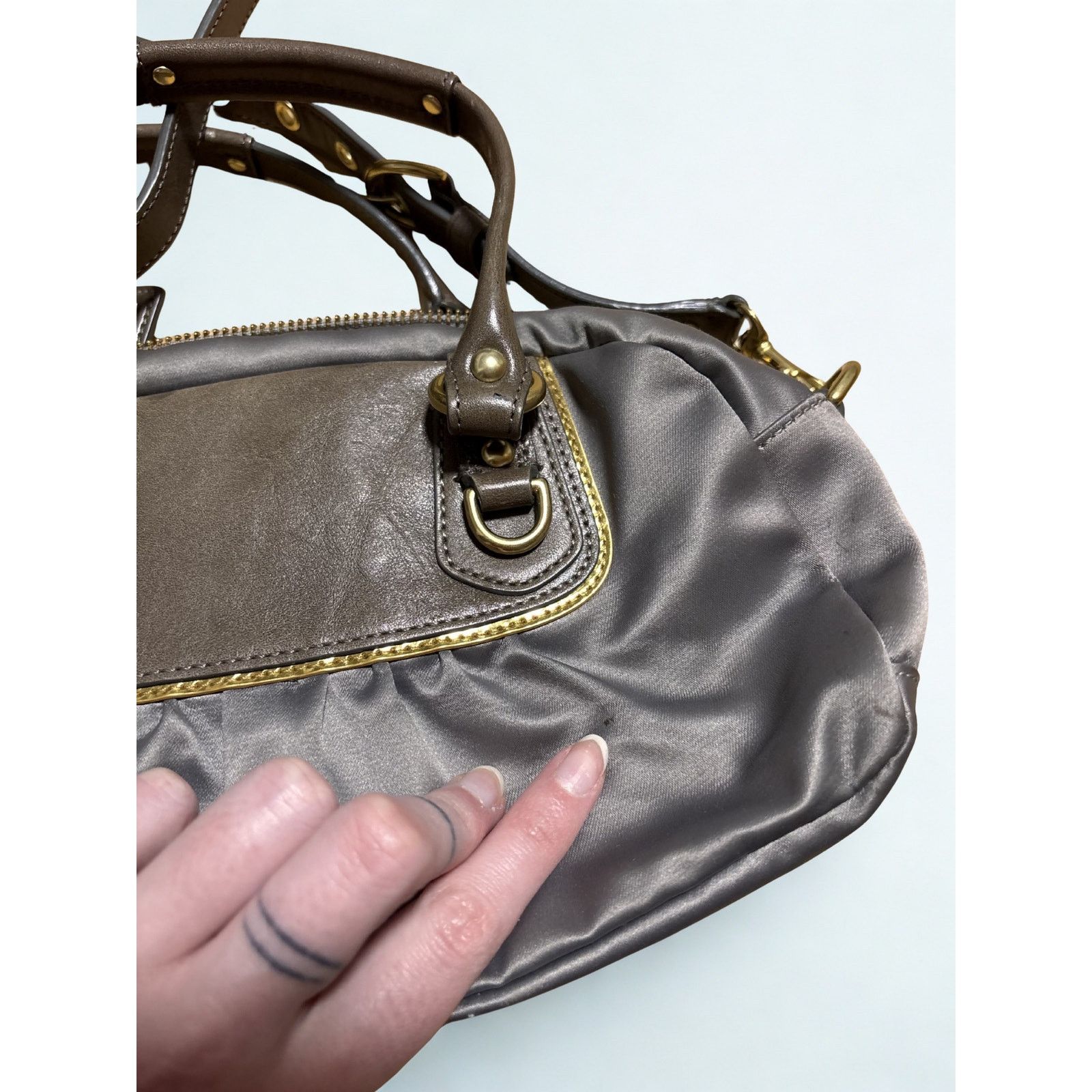 Coach Vintage 2000s Coach Amanda Top Handle Satin Satchel Bag Size ONE SIZE - 11 Thumbnail