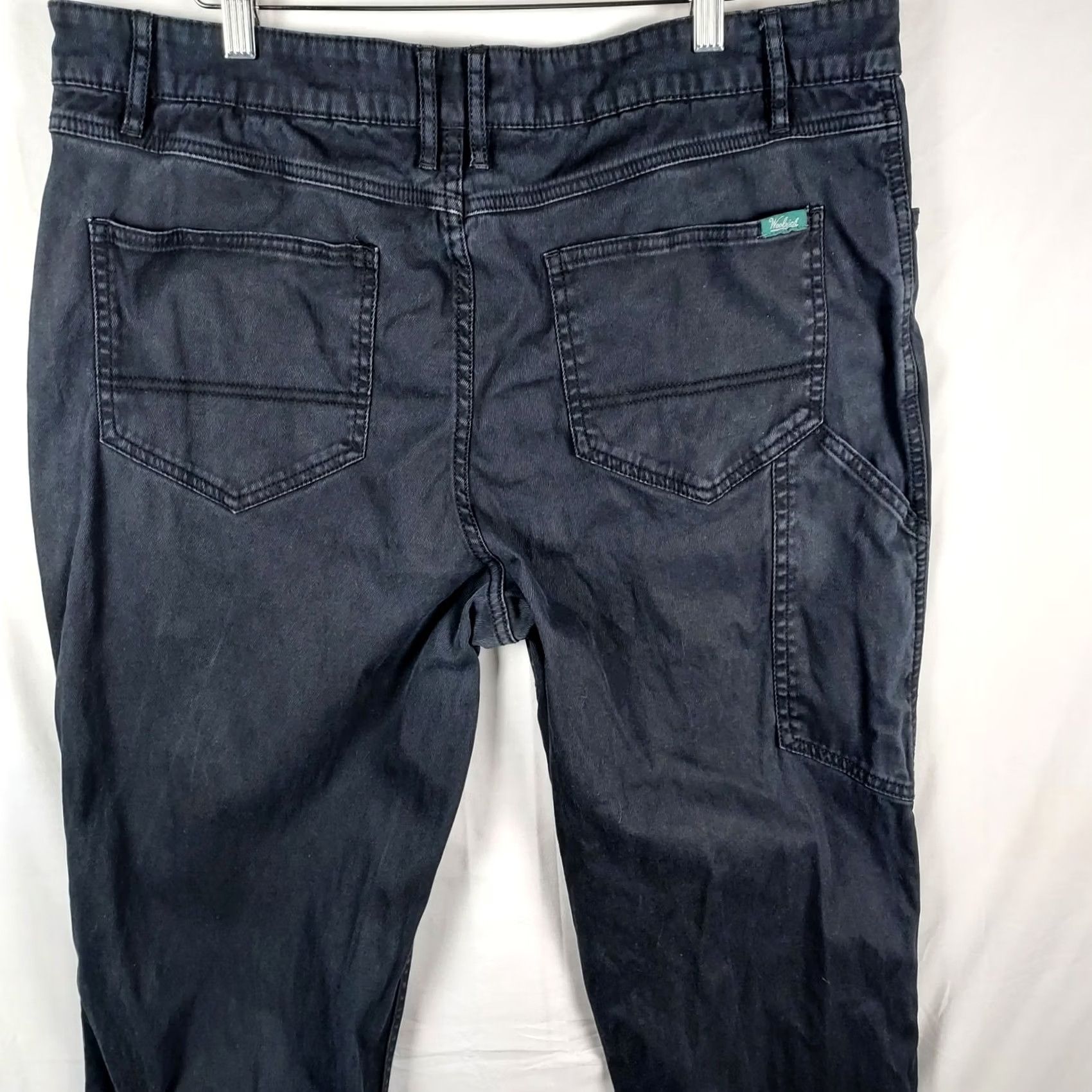 Vintage Woolrich Woolen Mills Men’s Chino Pants 36x30 Black Cotton Casual Work Trouser Size US 36 / EU 52 - 3 Thumbnail
