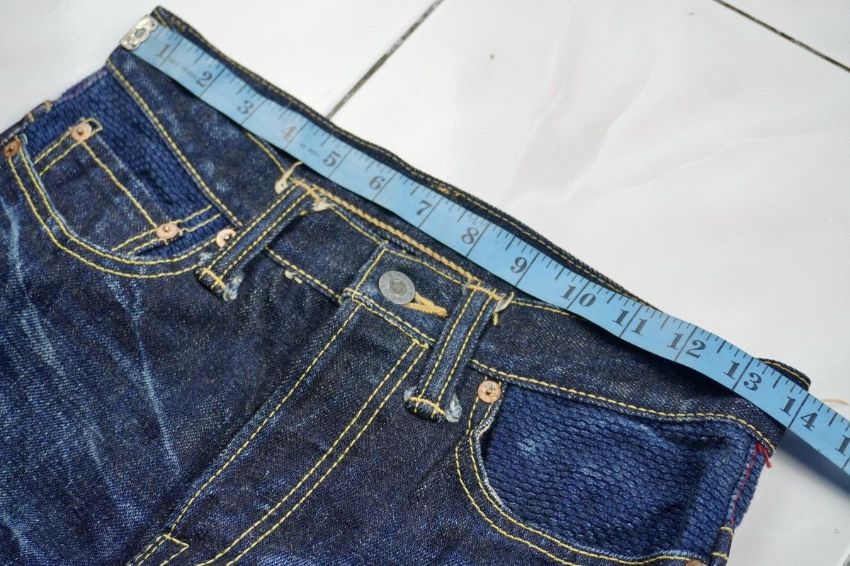 Japanese Brand Tasuki Jeans Repair. Co reconstruct blue denim selvedge Size US 28 / EU 44 - 18 Thumbnail