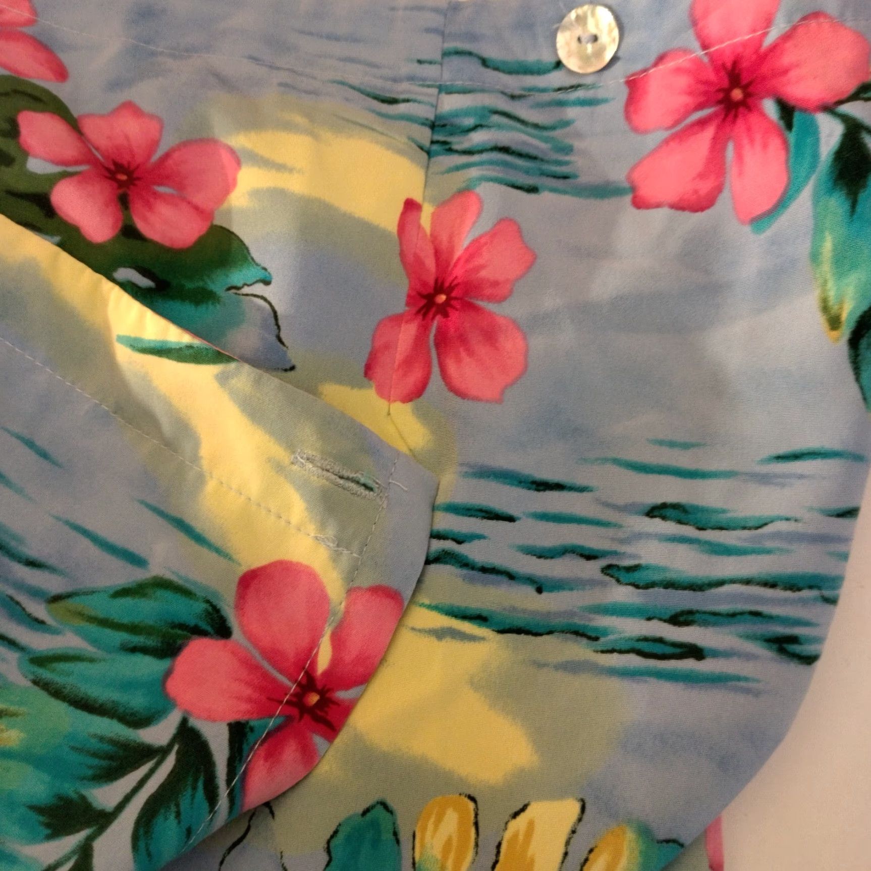Vintage Susan Graver Style Skirt Plus Size 3X Knee Length Tropical Floral Beach Wrap Size 40" / US 18 - 7 Thumbnail