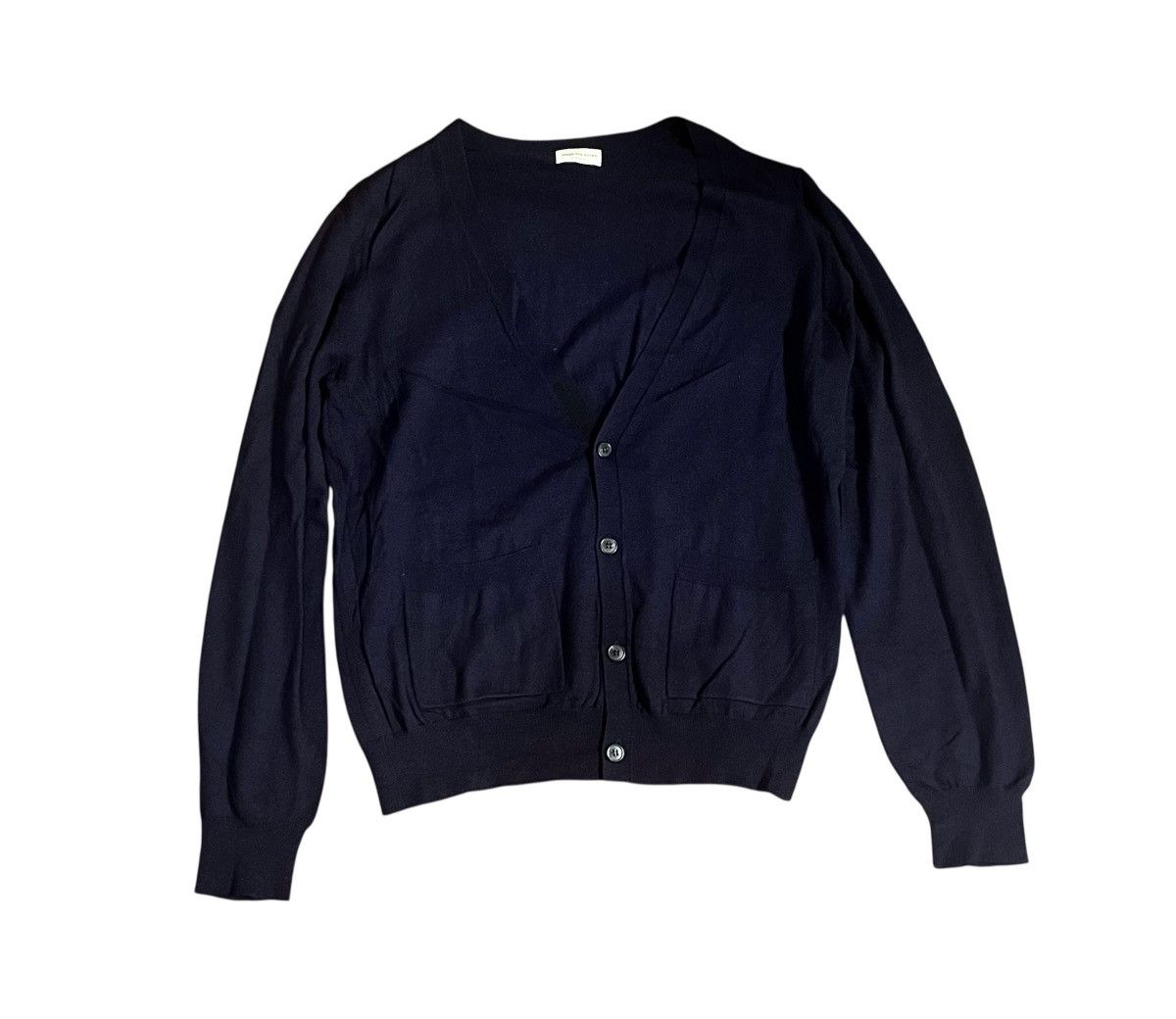 Dries Van Noten Vintage dries van noten dark navy cardigan Size US M / EU 48-50 / 2 - 1 Thumbnail