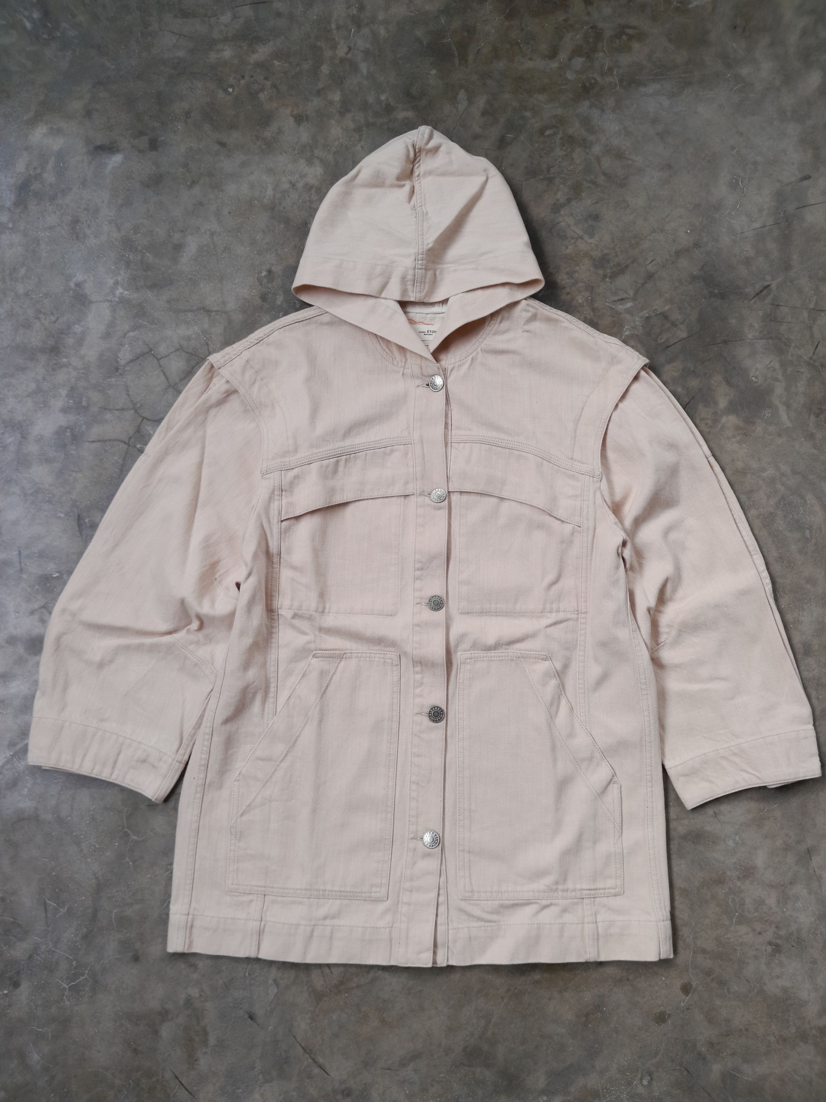 Isabel Marant Etoile Isabel Marant Etoile Hooded Denim Jacket Size L / US 10 / IT 46 - 1 Thumbnail