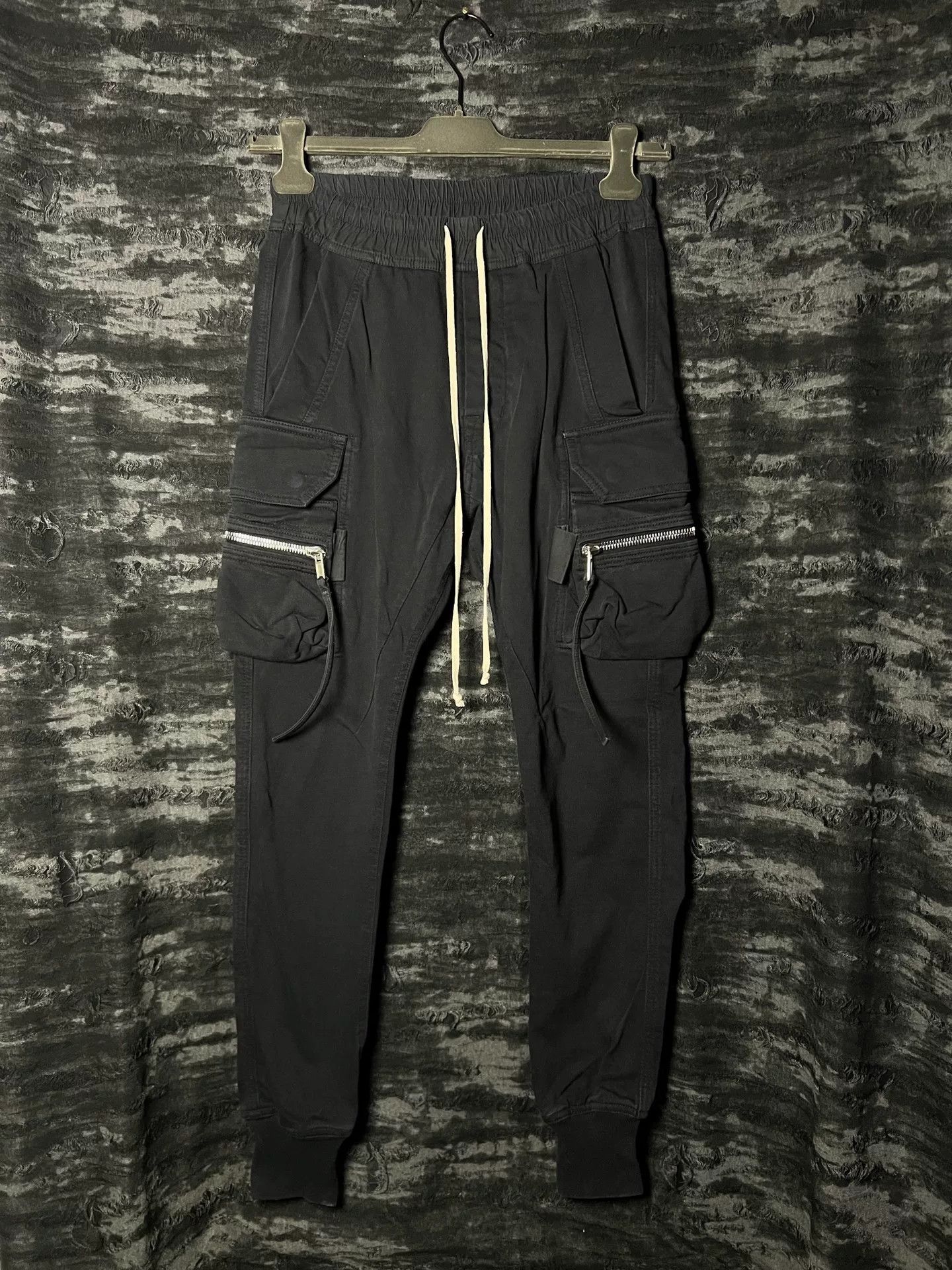 Rick Owens Rick Owens Black Cargo-Style Pants Size US 32 / EU 48 - 1 Thumbnail