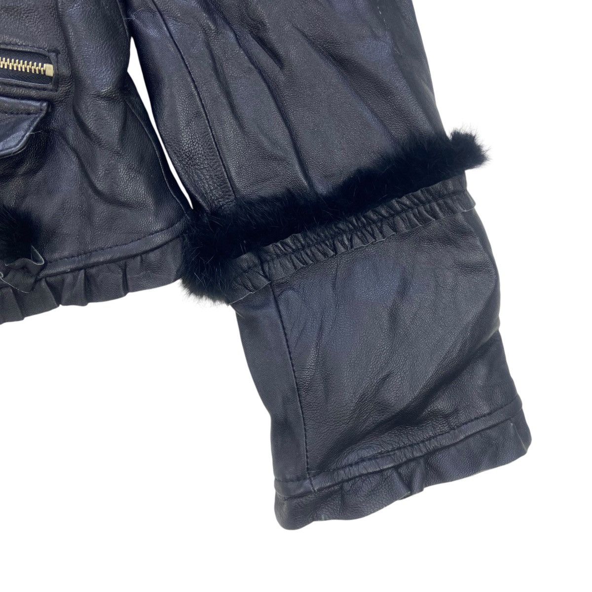 Griffin Griffin Sheepskin Leather Fur Lapin Jacket Size S / US 4 / IT 40 - 9 Thumbnail