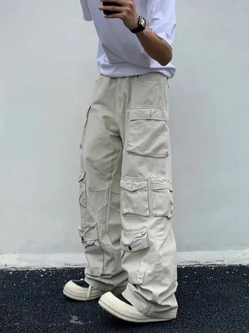 Ring Of Fire Unisex Loose Casual Spring Cargo pants Size US 36 / EU 52 - 3 Thumbnail