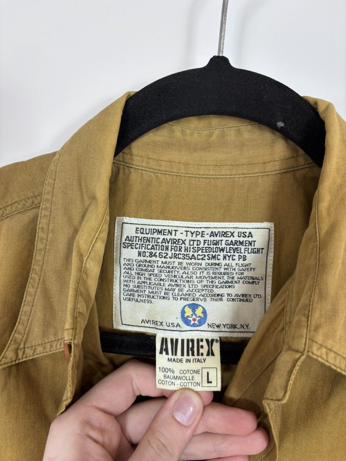 Avirex Vintage Avirex USA Men’s Military Flight Short Sleeve Shirt Size US L / EU 52-54 / 3 - 13 Thumbnail