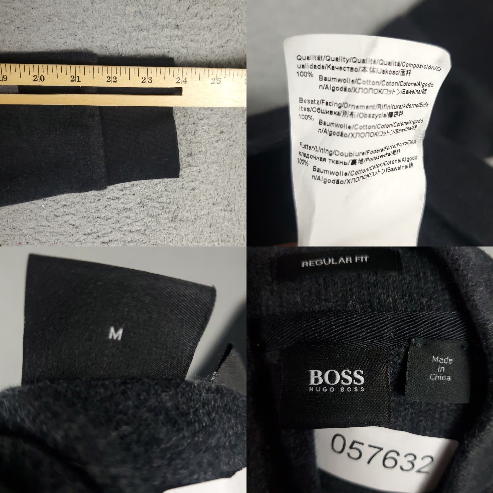 Hugo Boss Hugo Boss Jacket Mens Size Medium Gray Full Zip Up Sweater Sweatshirt Size US M / EU 48-50 / 2 - 8 Thumbnail