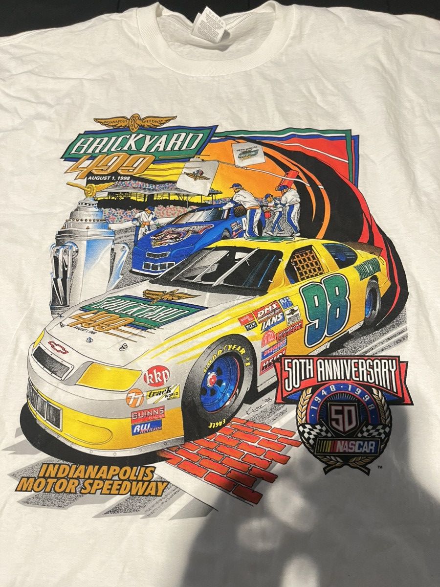 NASCAR 1998 Brickyard Tee Sz 2XL Size US XXL / EU 58 / 5 - 2 Thumbnail