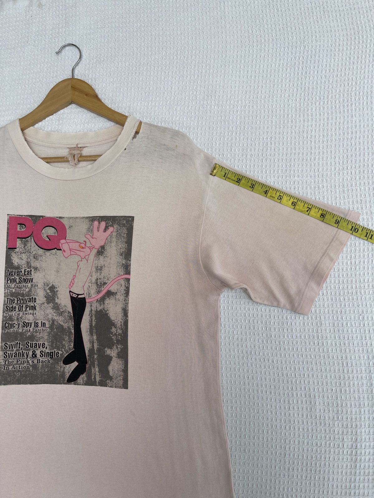 Cartoon Network Rare🔥Vintage 90s Pink Panther Trashed Tee Size US L / EU 52-54 / 3 - 12 Thumbnail