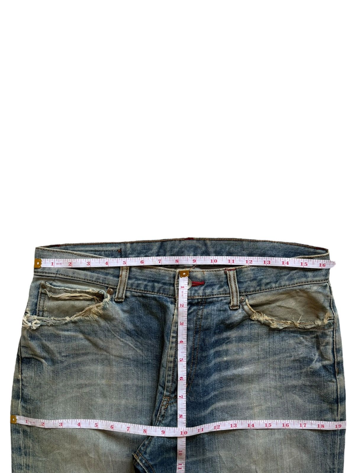 Japanese Brand Vintage Japanese Brand Mud Wash Distressed Bootcut Jeans Size US 33 - 13 Thumbnail