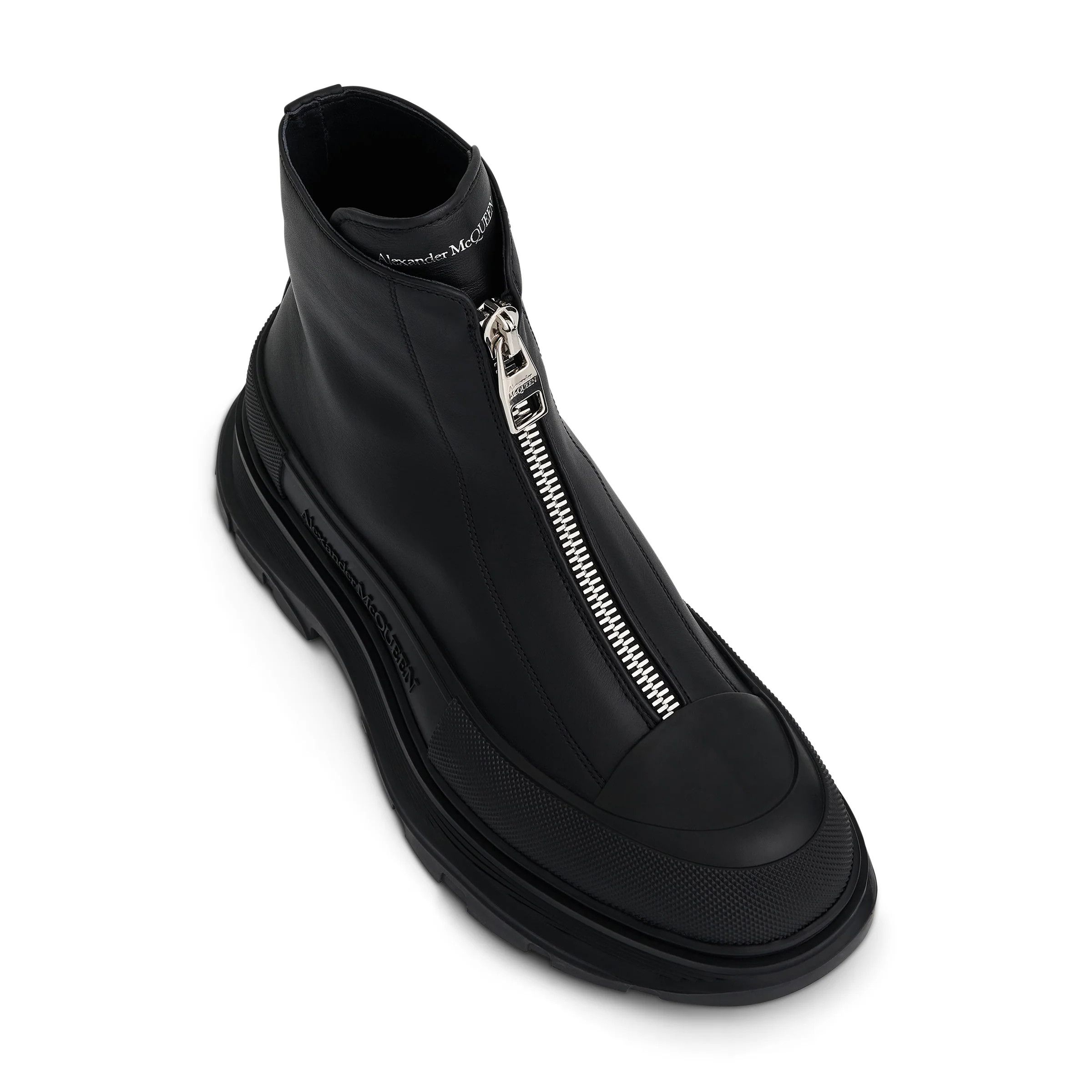 Alexander McQueen o1y1024 Ankle Boots in Black Size US 7 / EU 40 - 1 Thumbnail