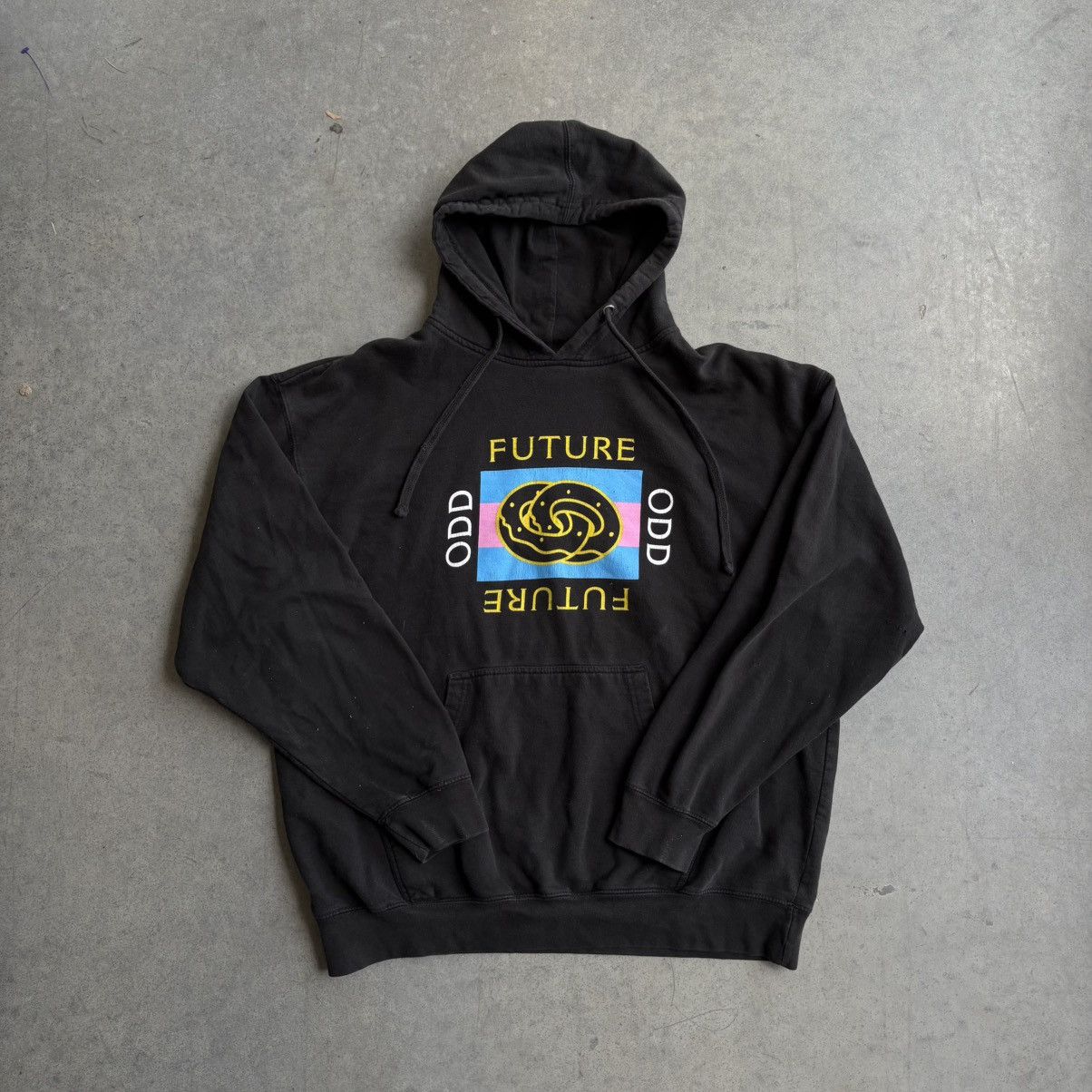 Golf Wang × Odd Future Y2K 2015 Odd Future Hoodie XL Gucci Donut Style Black Skater Size US XL / EU 56 / 4 - 5 Thumbnail
