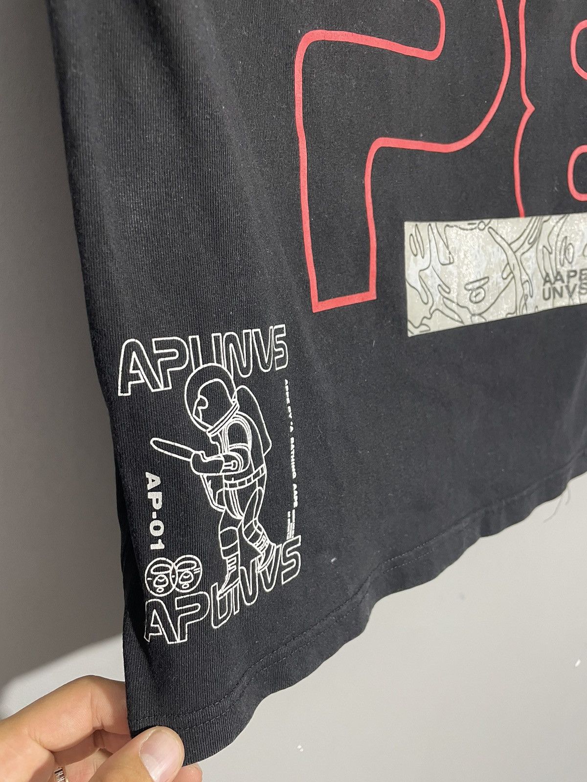 Aape × Bape Aape by a Bathing ape black logo tshirt size M Size US S / EU 44-46 / 1 - 14 Thumbnail