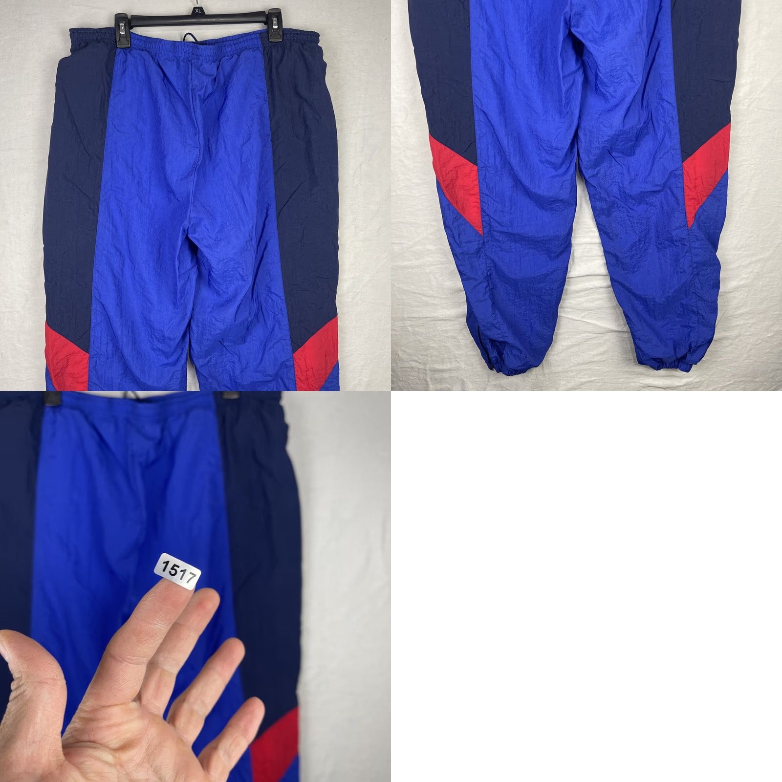 Nike VINTAGE Nike Tracksuit Mens XL Blue Track Jacket Pants Full Zip Snap Lined Size 46R - 11 Thumbnail