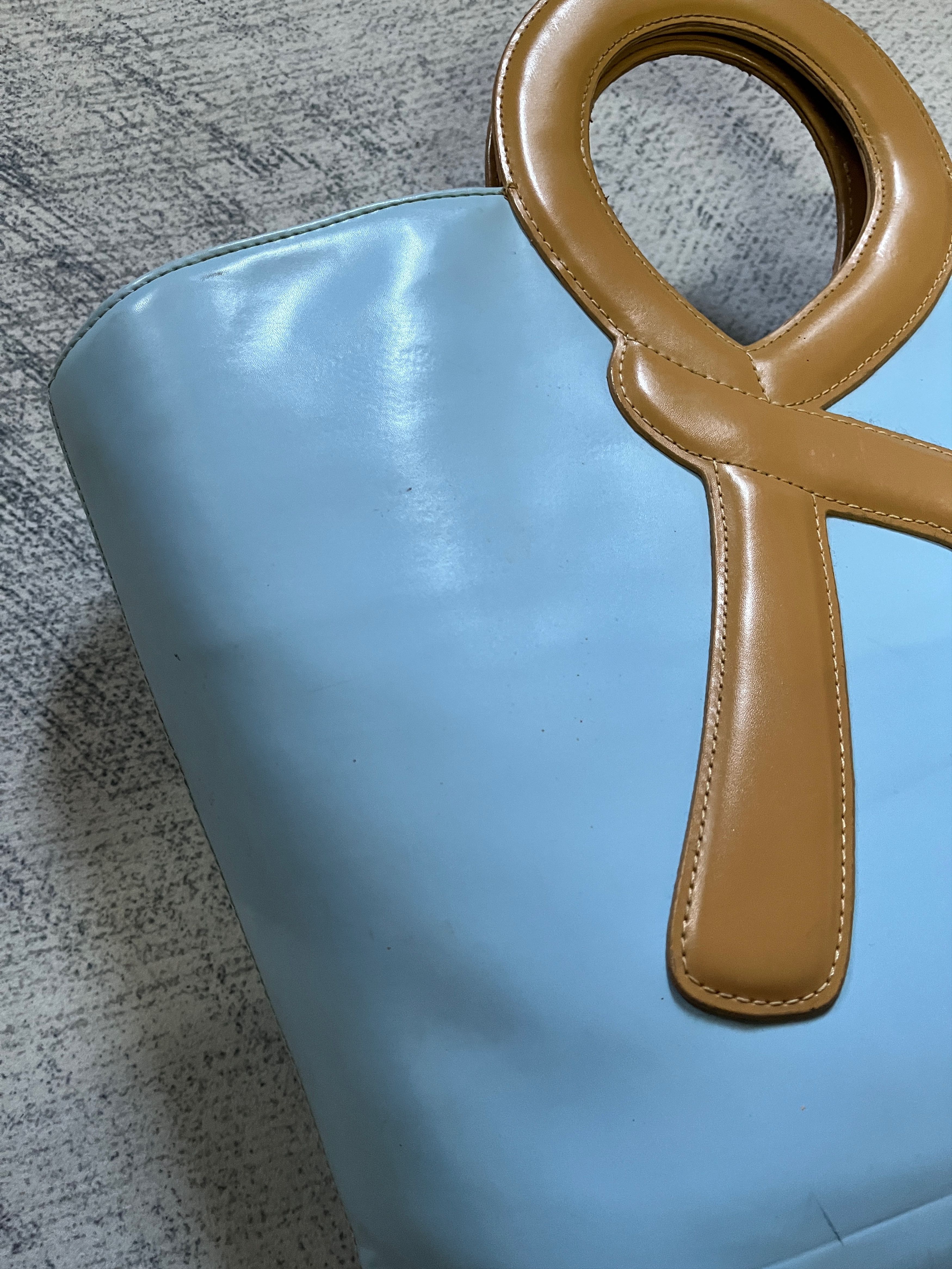 Roberta di Camerino Top Handle Leather Bag with R Brand’s Signature Size ONE SIZE - 3 Thumbnail