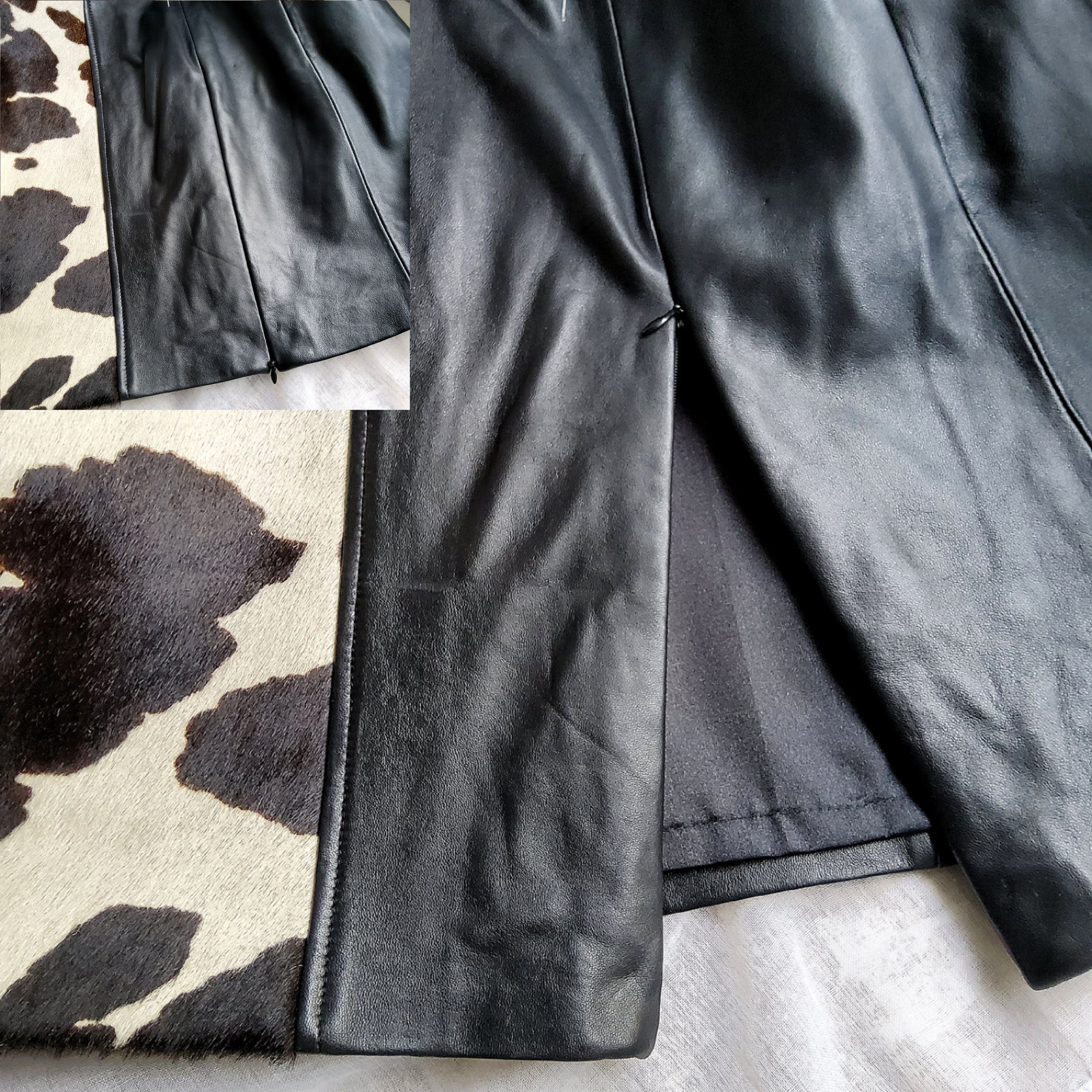 Other Vintage y2k cowhide leather top & matching skirt set Size M / US 6-8 / IT 42-44 - 10 Thumbnail