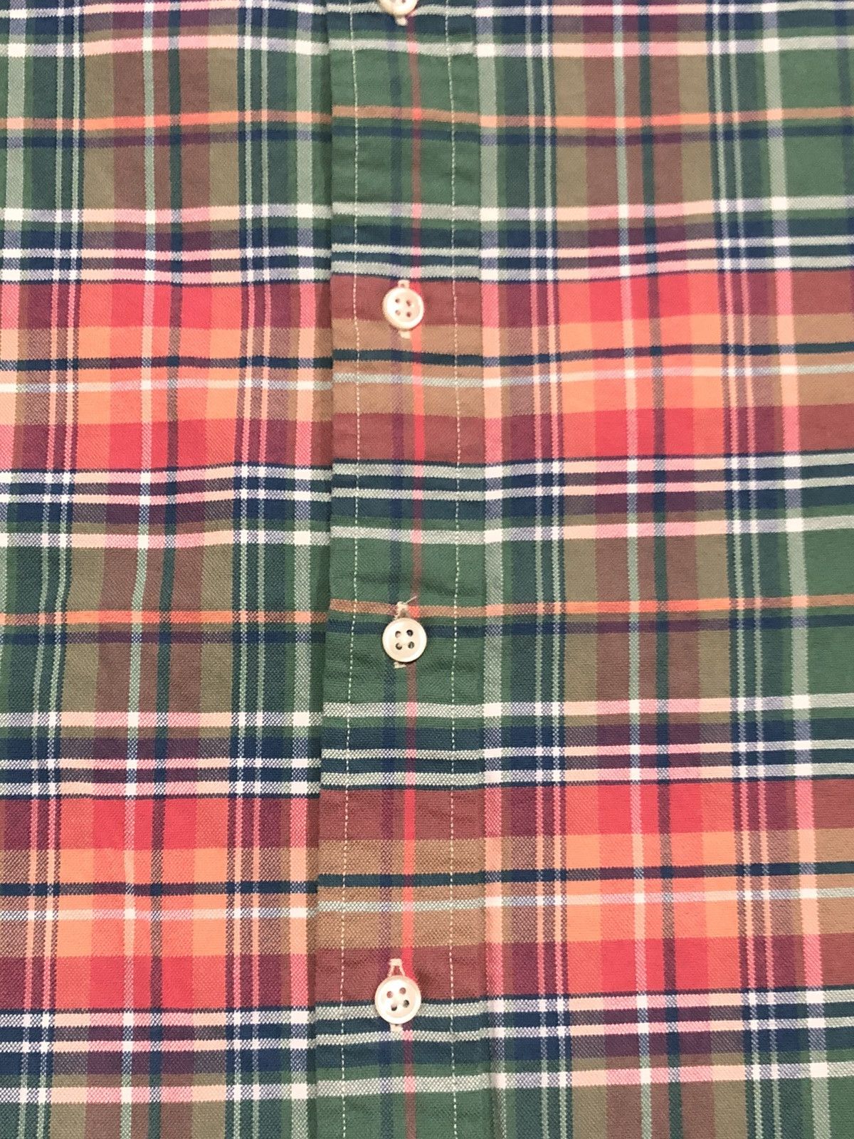 Polo Ralph Lauren × Vintage Vtg 90s Polo Ralph Lauren Plaid Button Down Size US L / EU 52-54 / 3 - 2 Thumbnail